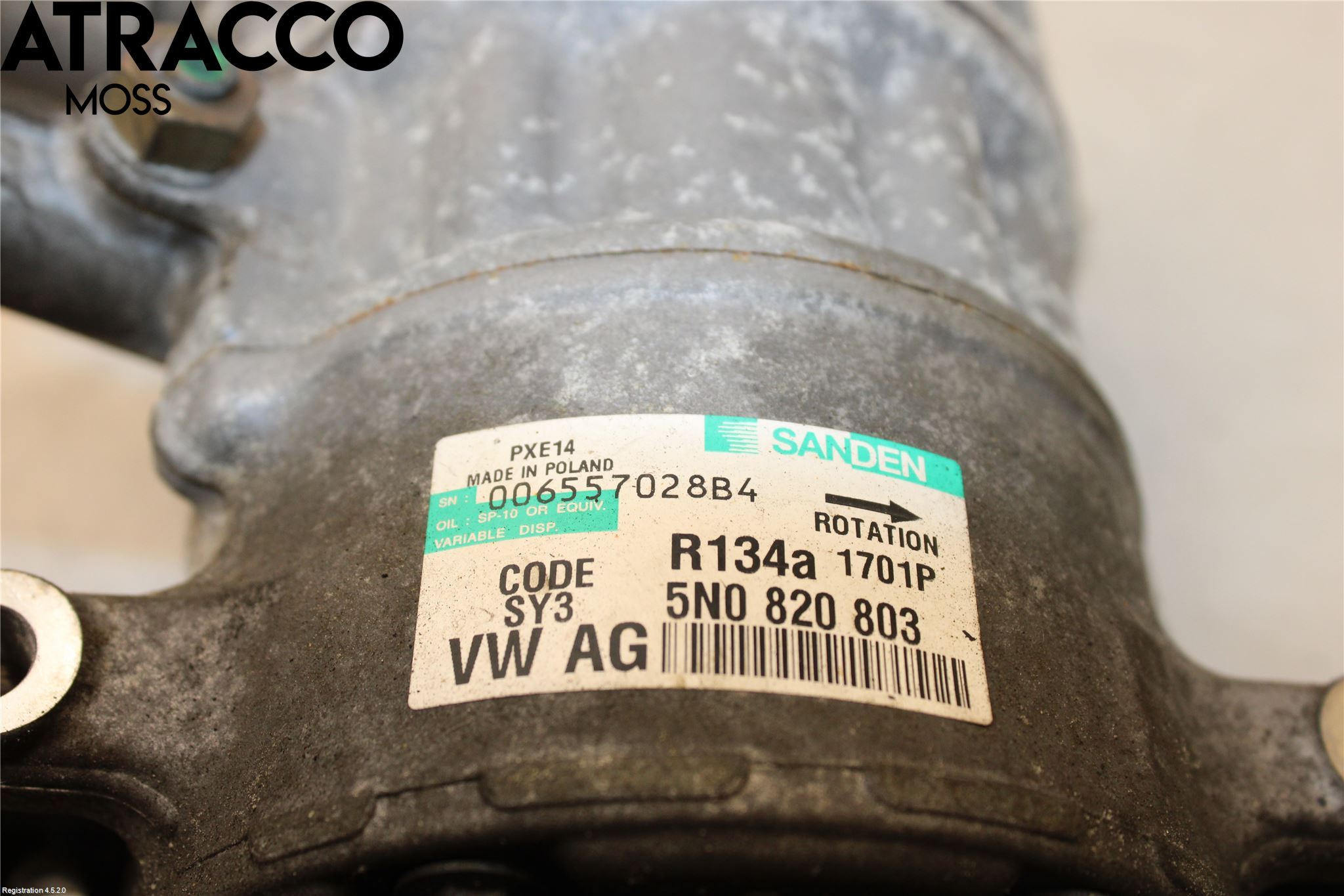 Audi A3/S3 05-13 Varme Ac Kompressor