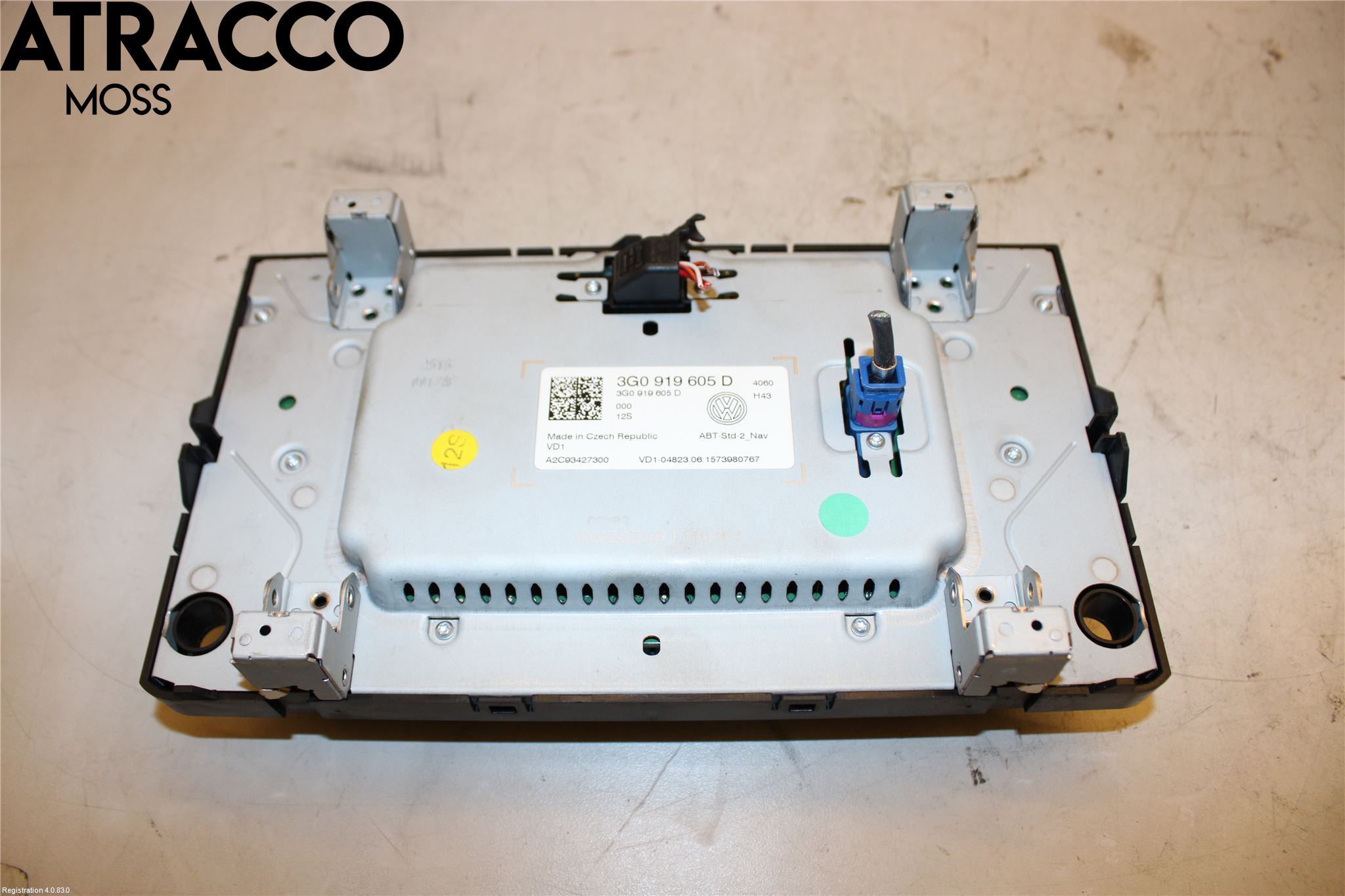 Volkswagen VW GOLF / E-GOLF VII 13-20 Multifunktionsdisplay