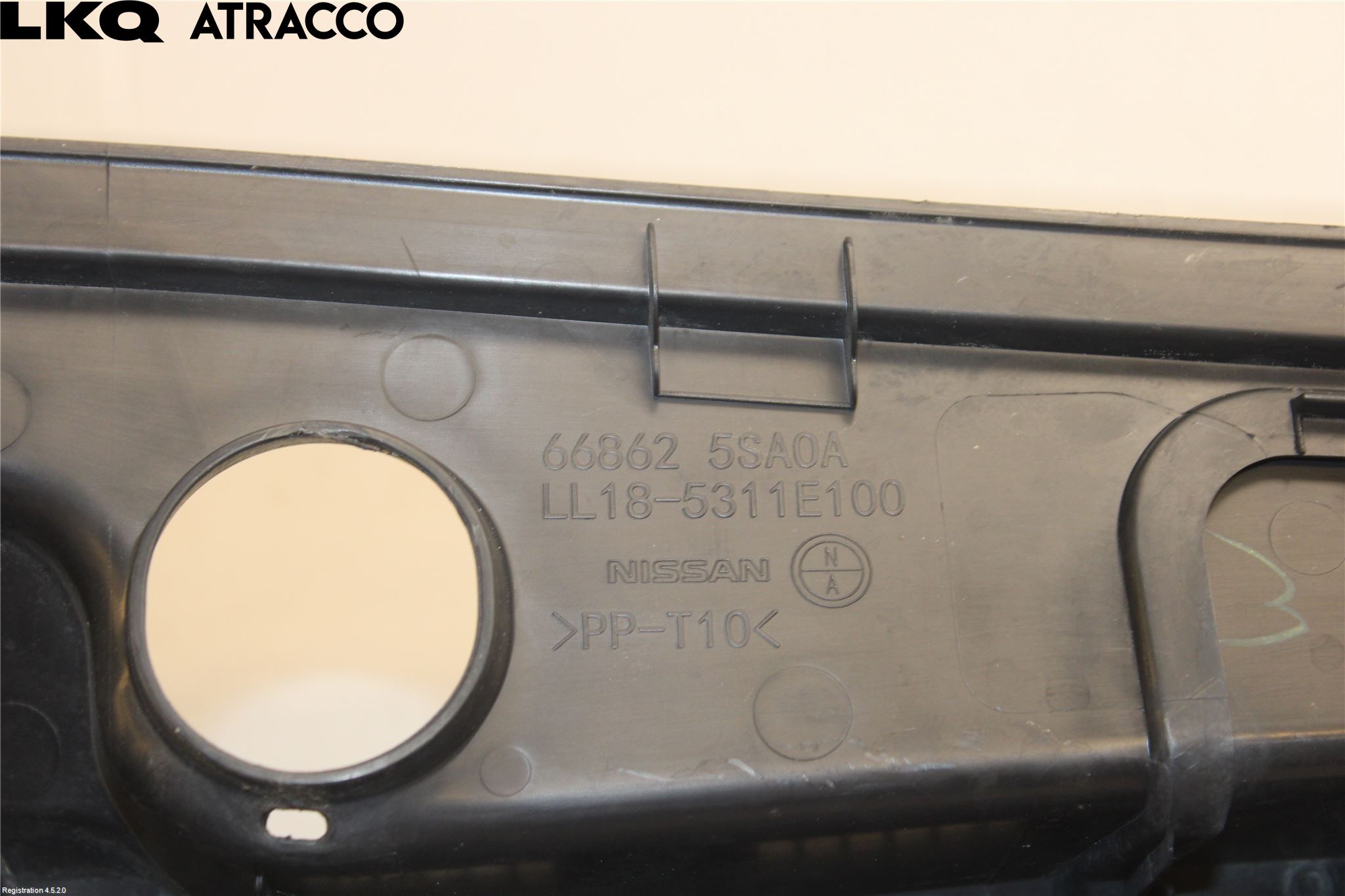 Nissan LEAF 18- Visker Deksel-Grill-Under Frr