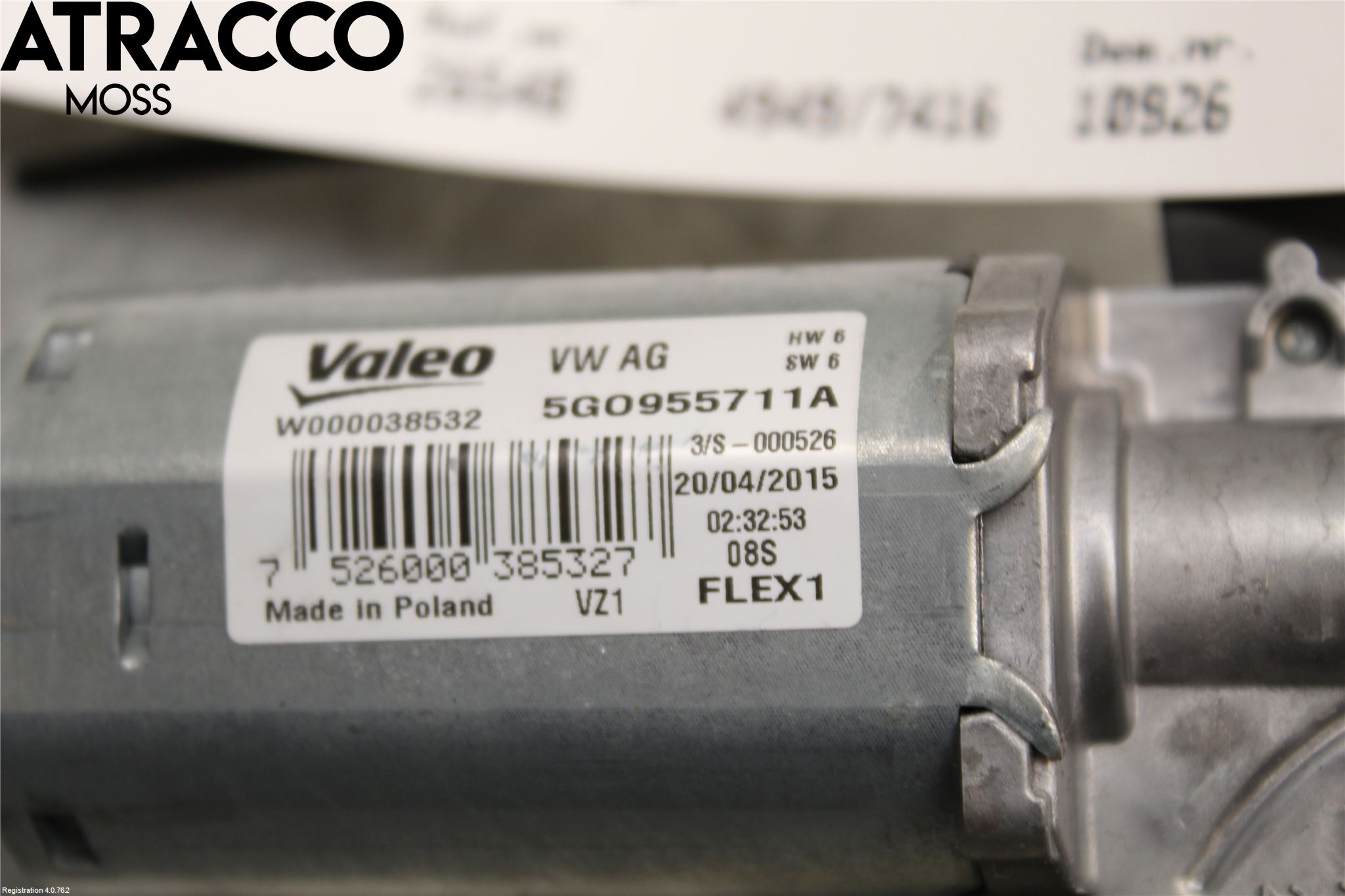 Volkswagen VW GOLF / E-GOLF VII 13-20 Viskermotor Bakluke