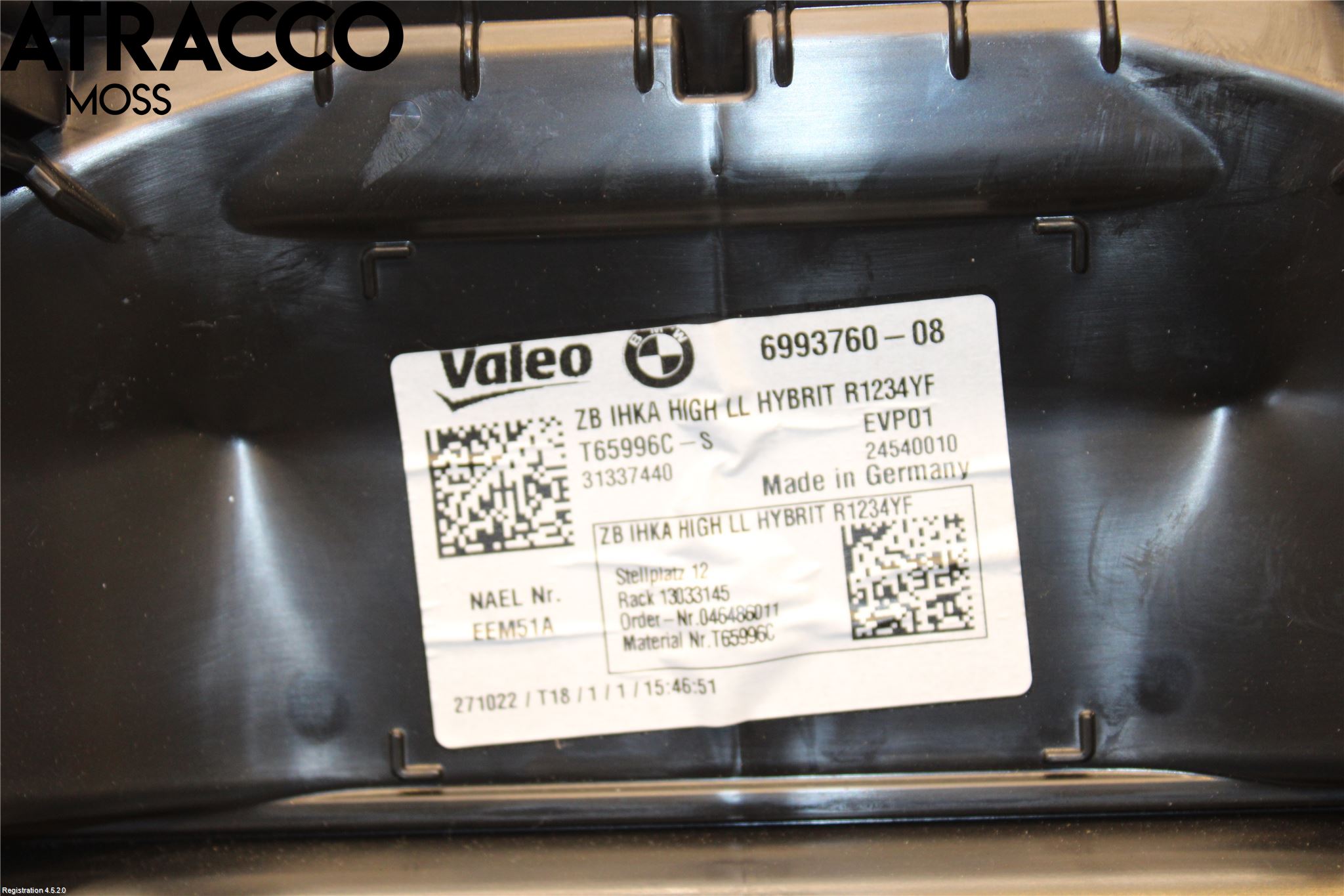 BMW 4/i4 G26 GRAN COUPÉ 21- Varmeapparat Register Komplett