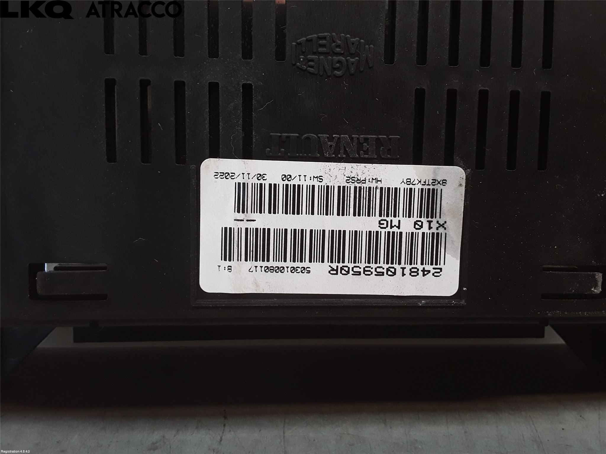 Renault ZOE/E-TECH 13- Instrumentkonsoll Midt