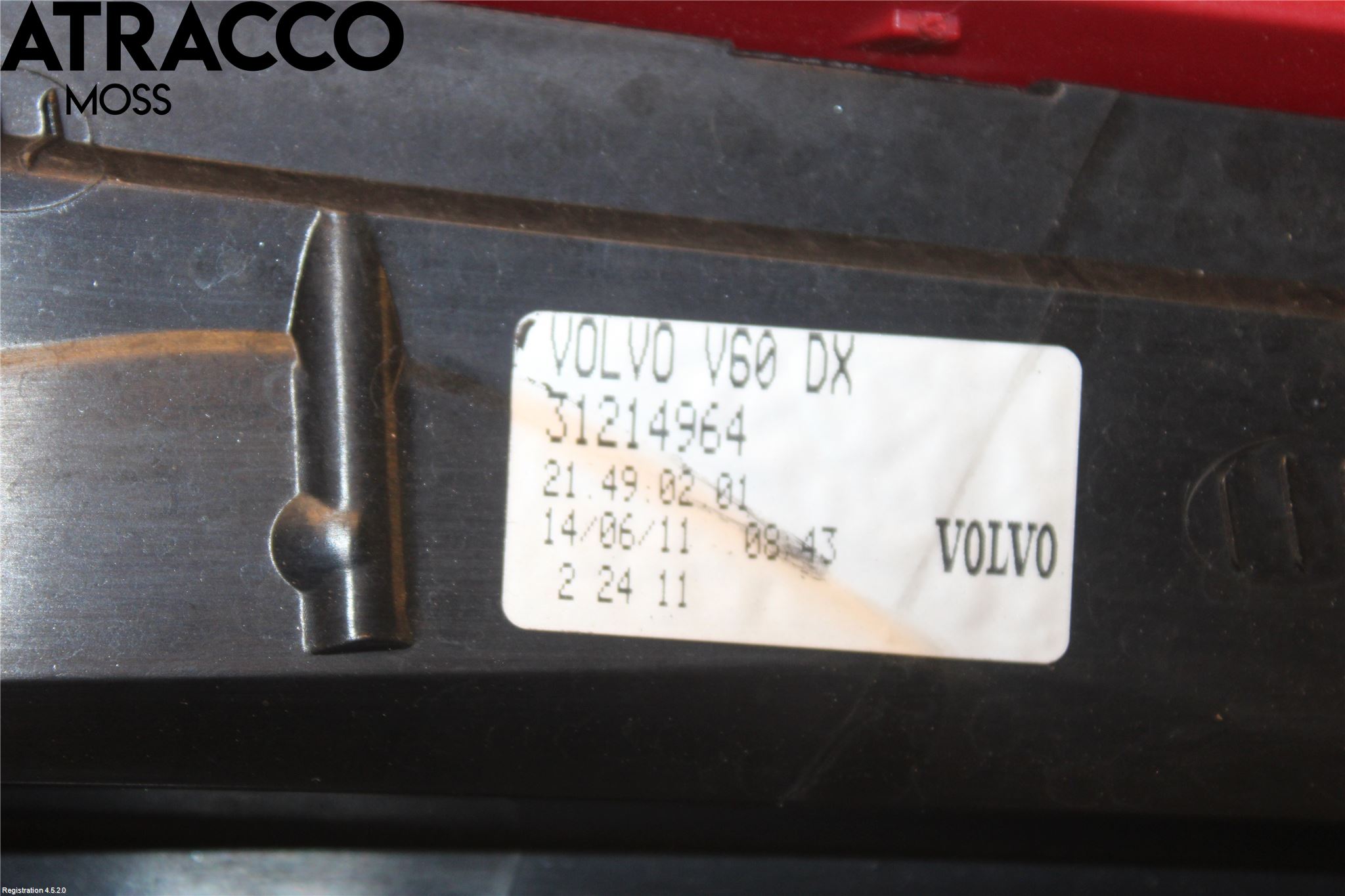 Volvo V60 11-13 Baklykt Høyre