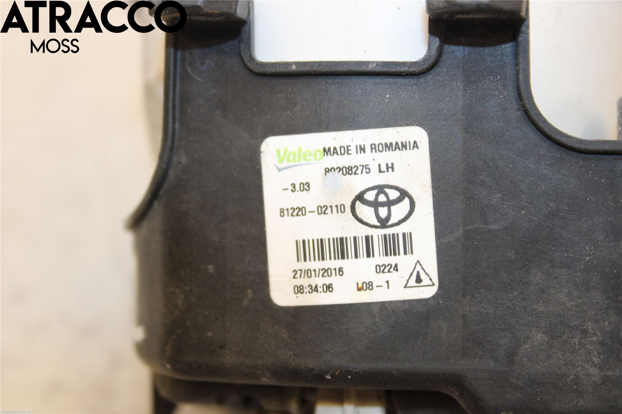 Toyota AVENSIS 09-15 Frontlykt-Kurve-Tåkelys