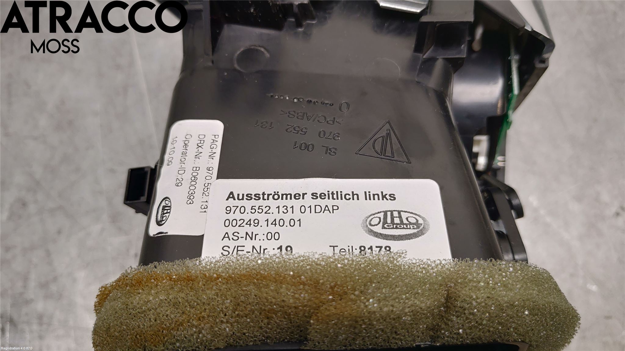 Porsche PANAMERA 09- Dashbord Kanal - Dyse