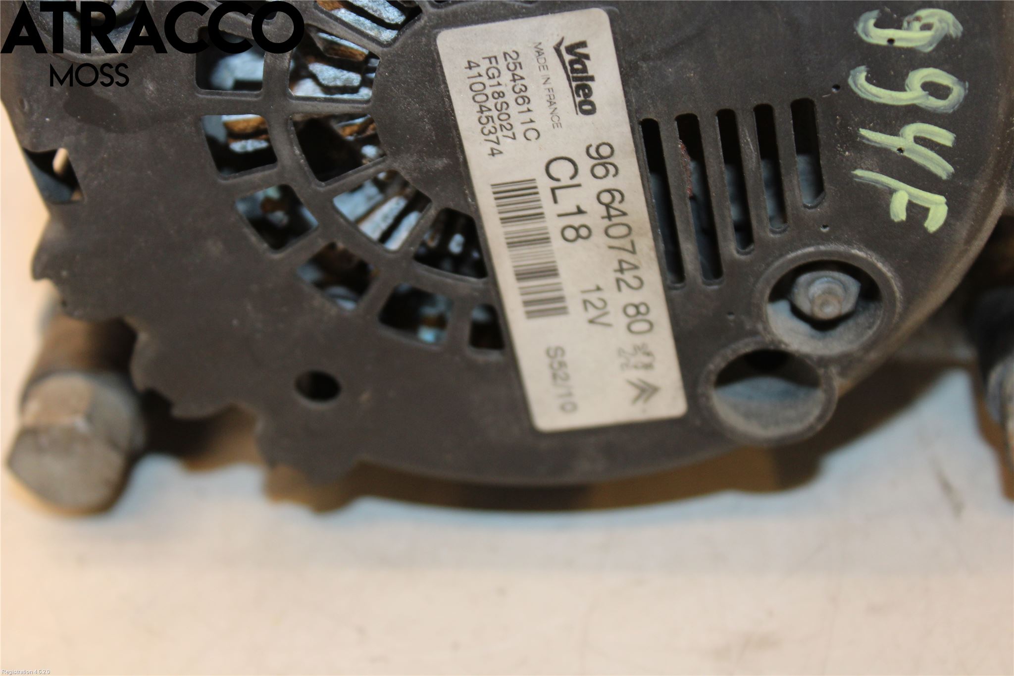 Peugeot 3008 09-16 Dynamo