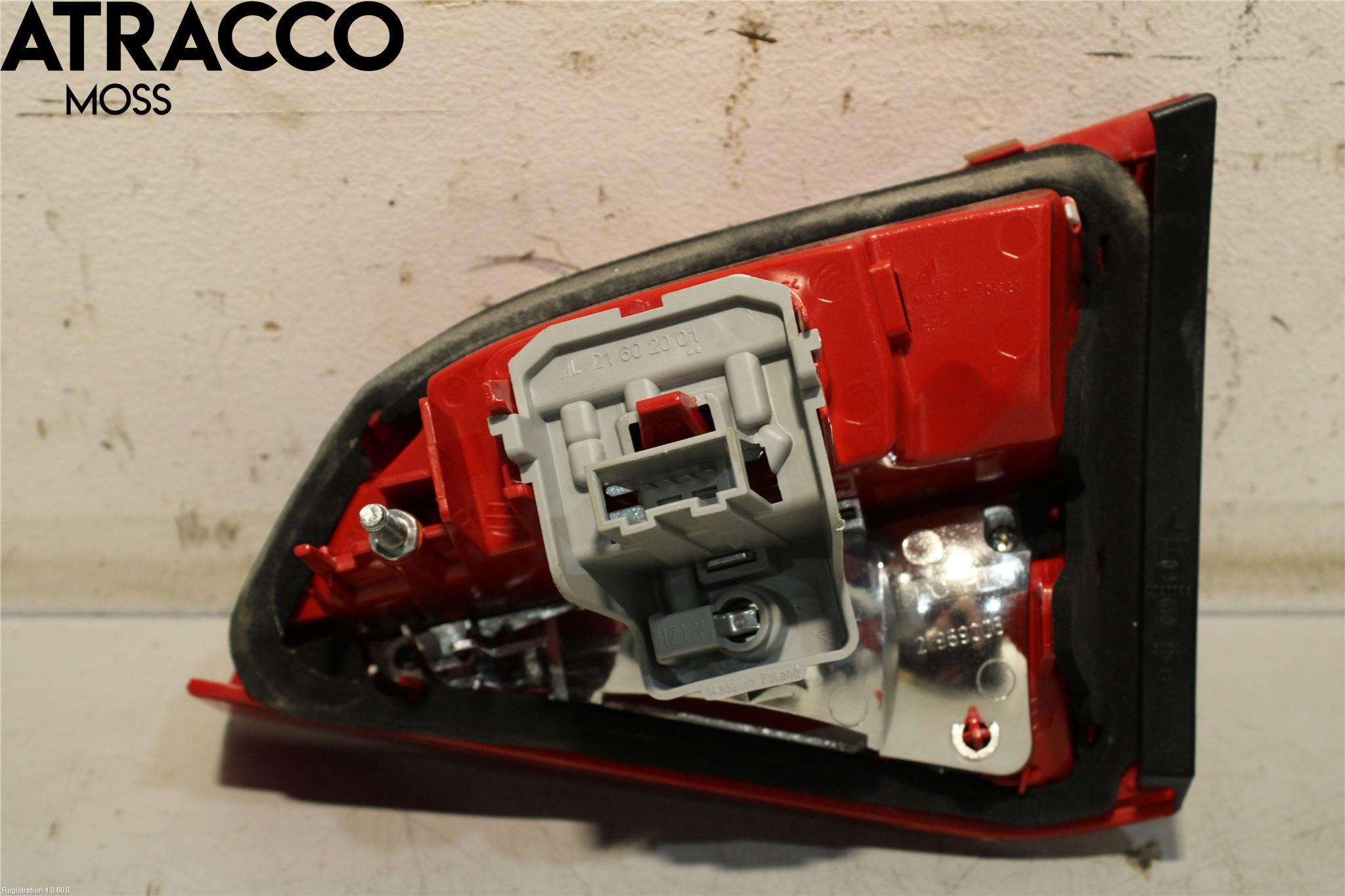 Audi A4 ALLROAD 09-16 Baklykt Venstre  På Luke(Indre