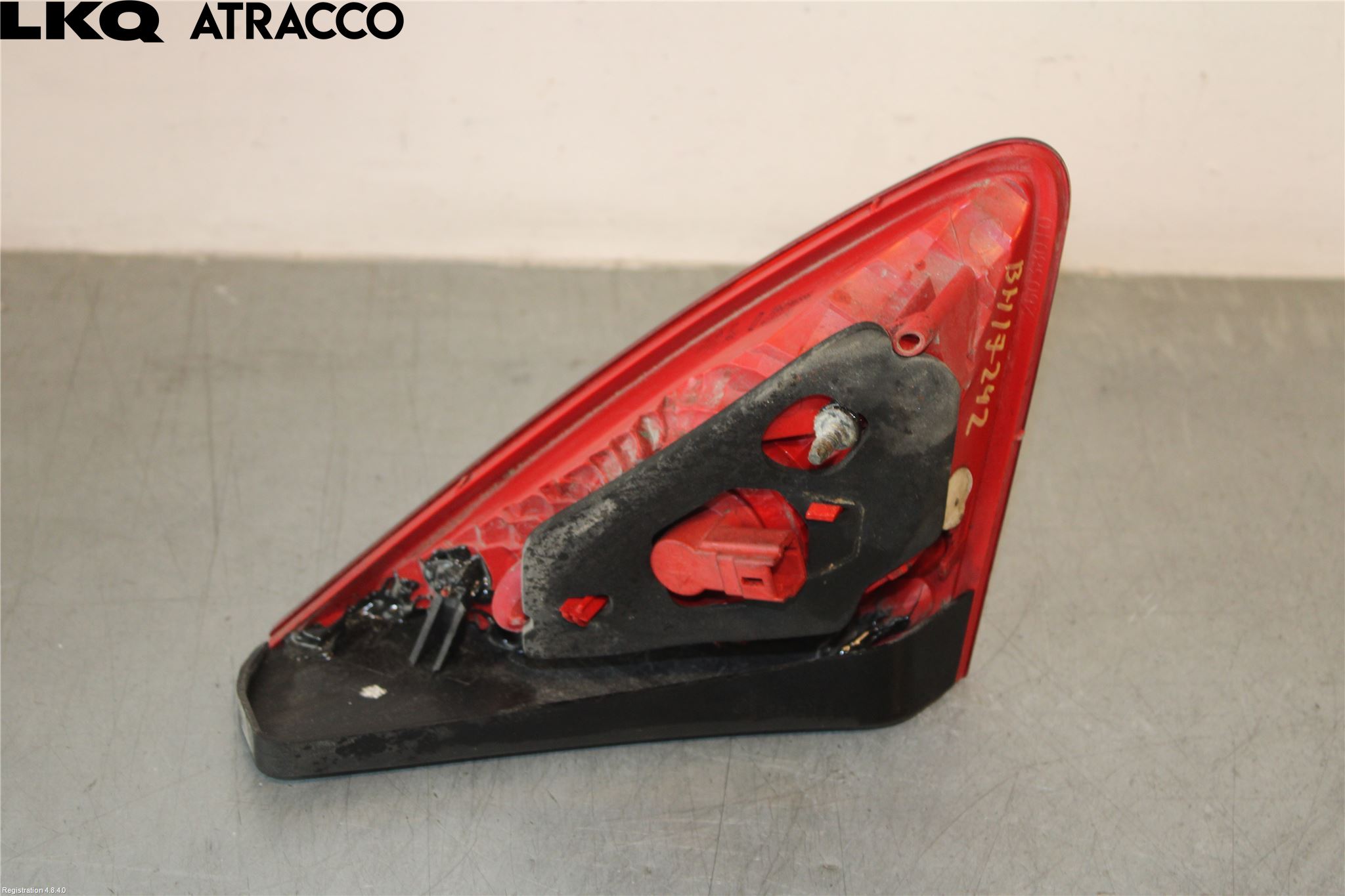 Peugeot 3008 09-16 Baklykt Høyre  På Luke(Indre)