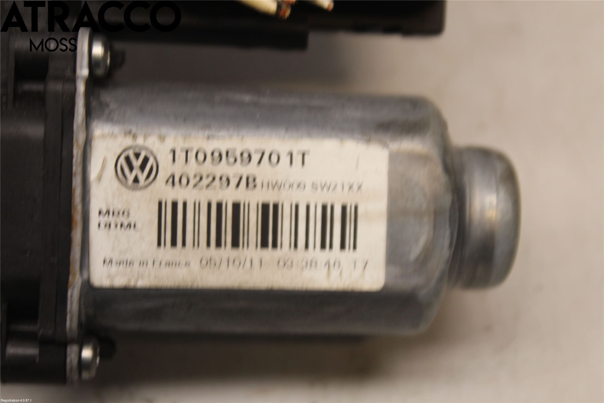 Volkswagen VW TOURAN 10-15 Vindusheismotor