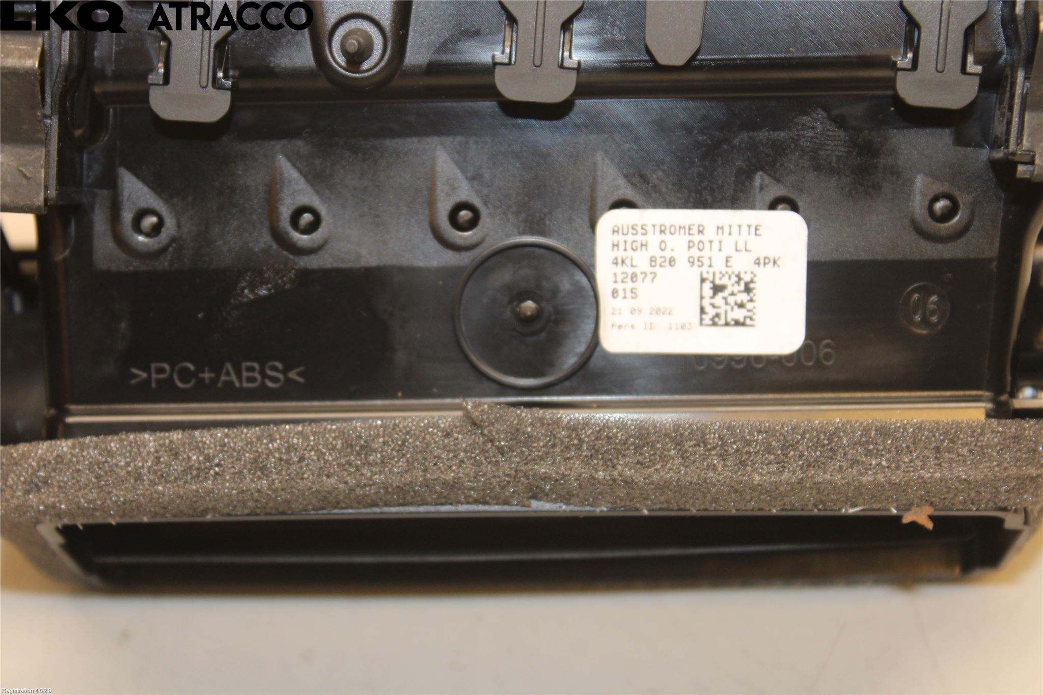 Audi E-TRON, S GE 19- Dashbord Kanal - Dyse