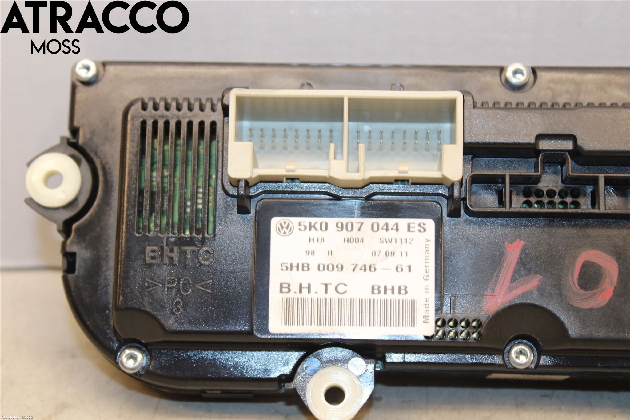 Volkswagen VW GOLF VI 09-13 Varme Ac Betjening-Display