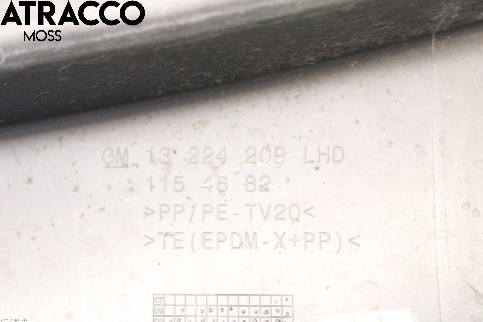 Opel INSIGNIA 09-16 Visker Deksel-Grill-Under Frr