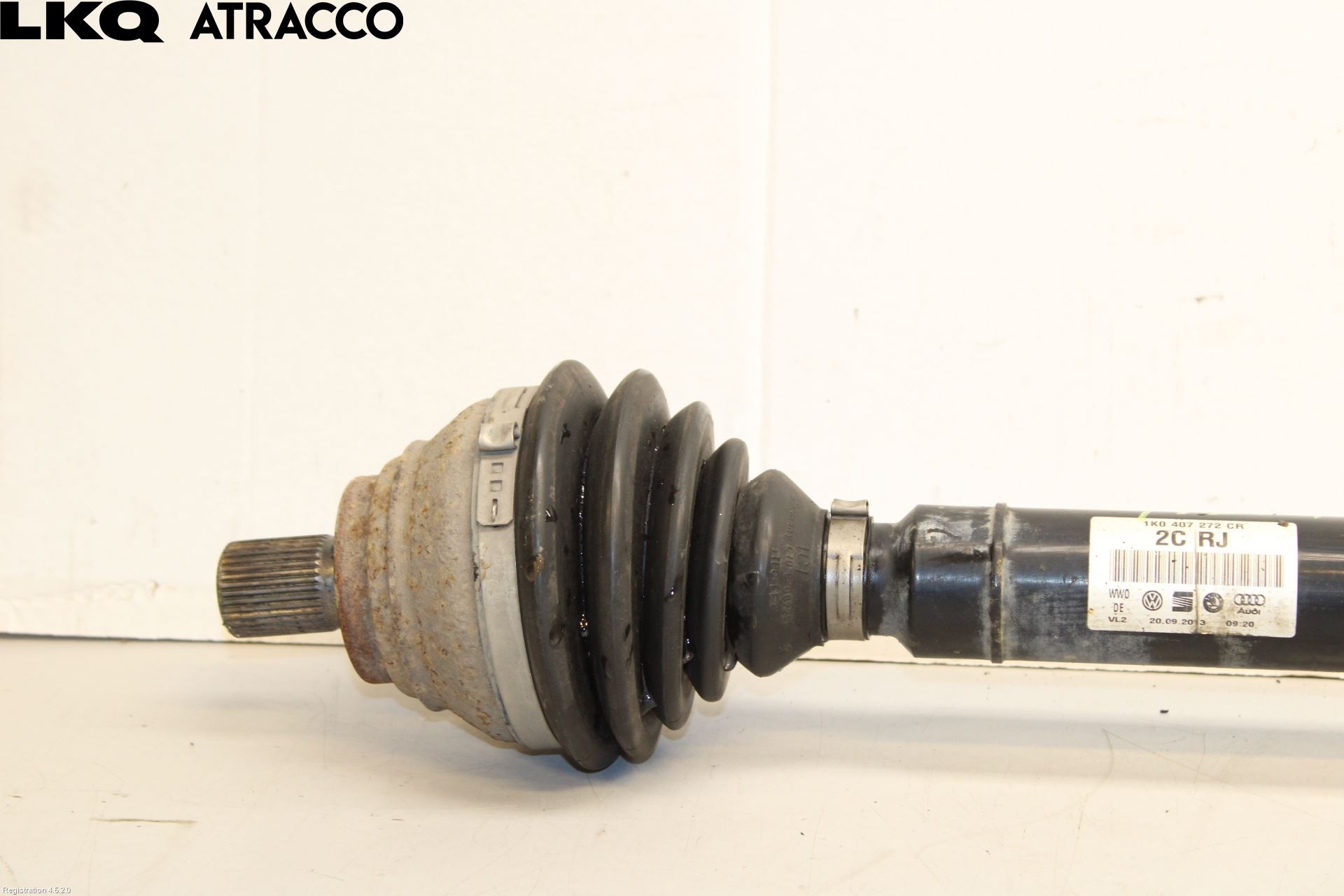 Volkswagen VW CADDY 11-15 Drivaksel Foran Kompl Høyre