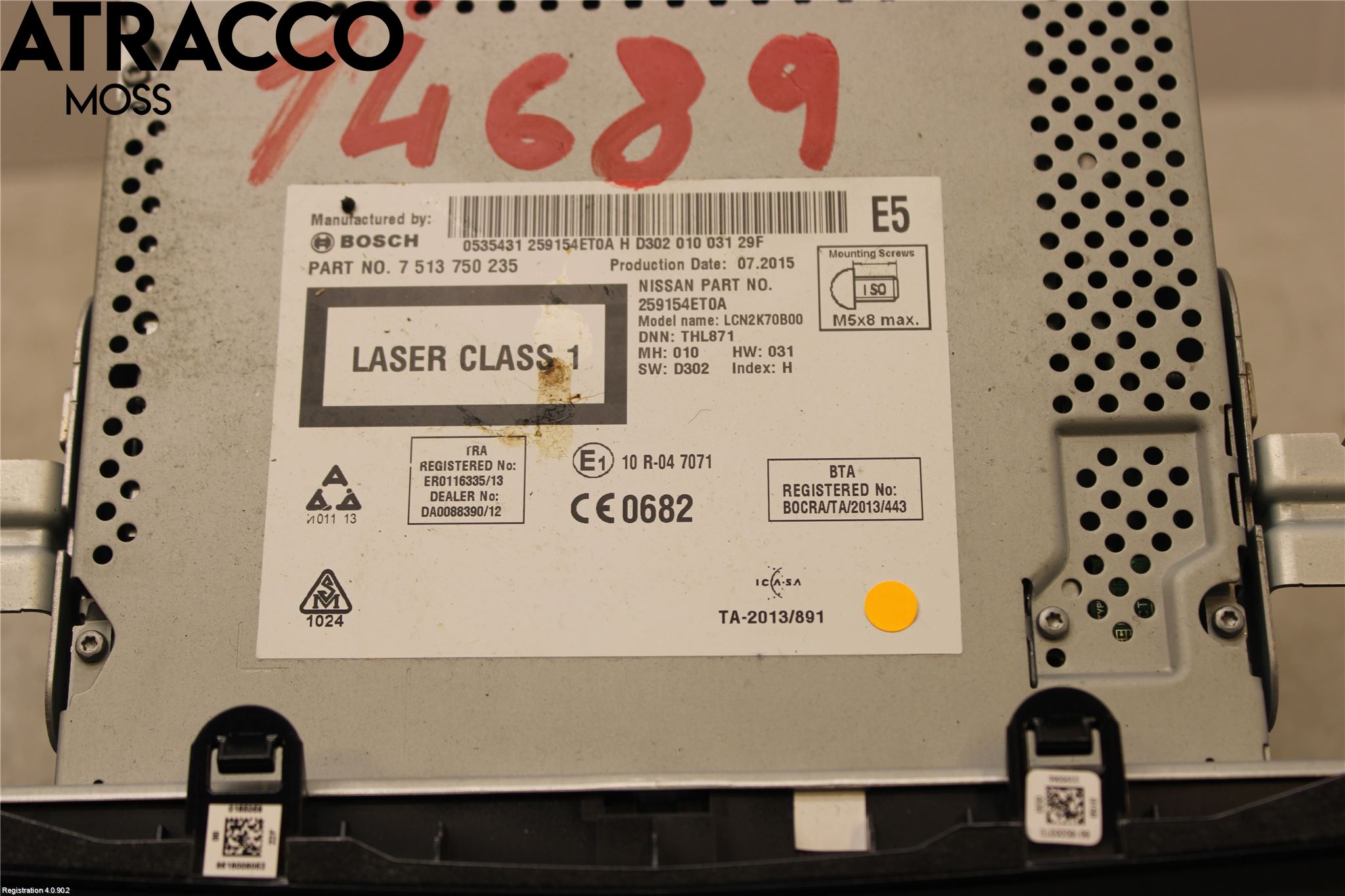 Nissan X-TRAIL 14-21 Stereo Radio Med Cd