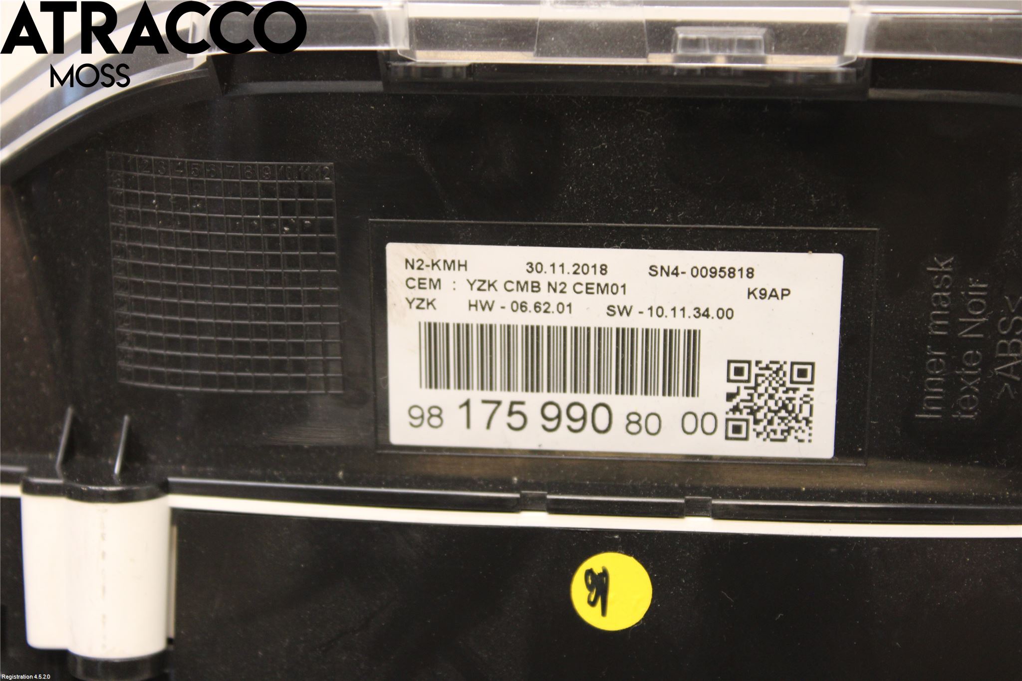 Peugeot PARTNER/E-PARTNER 19- Instr Kombinert