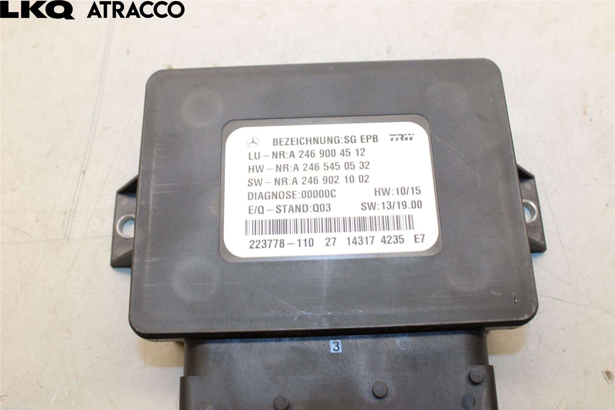 Mercedes-Benz MB C-KLASS (W205) 14-21 Styreenhet Parkbrems