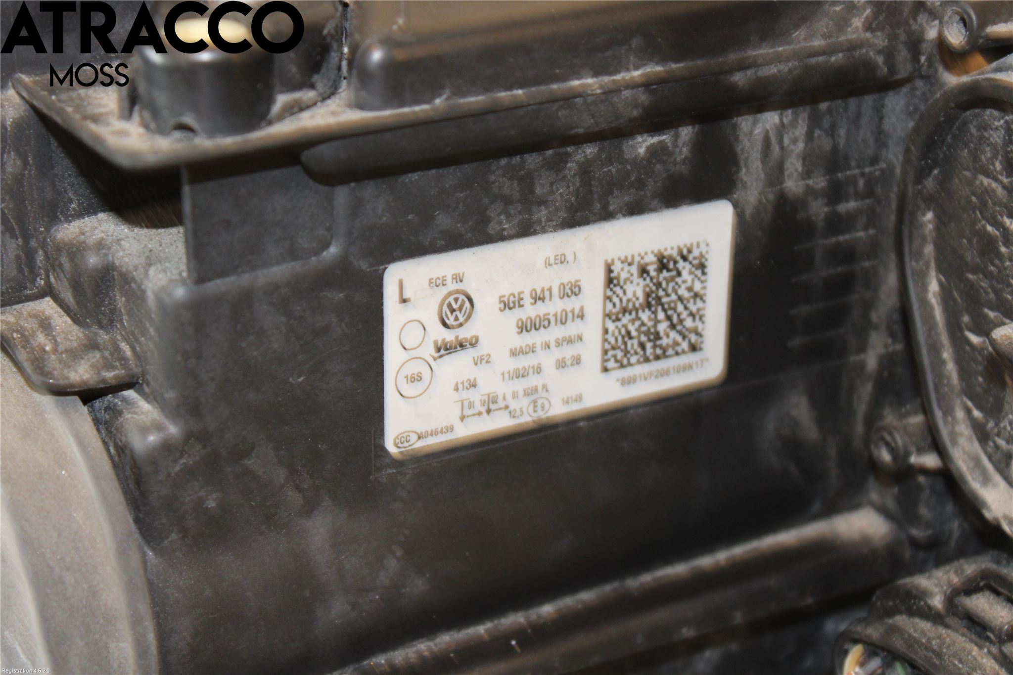 Volkswagen VW GOLF / E-GOLF VII 13-20 Frontlykt Venstre