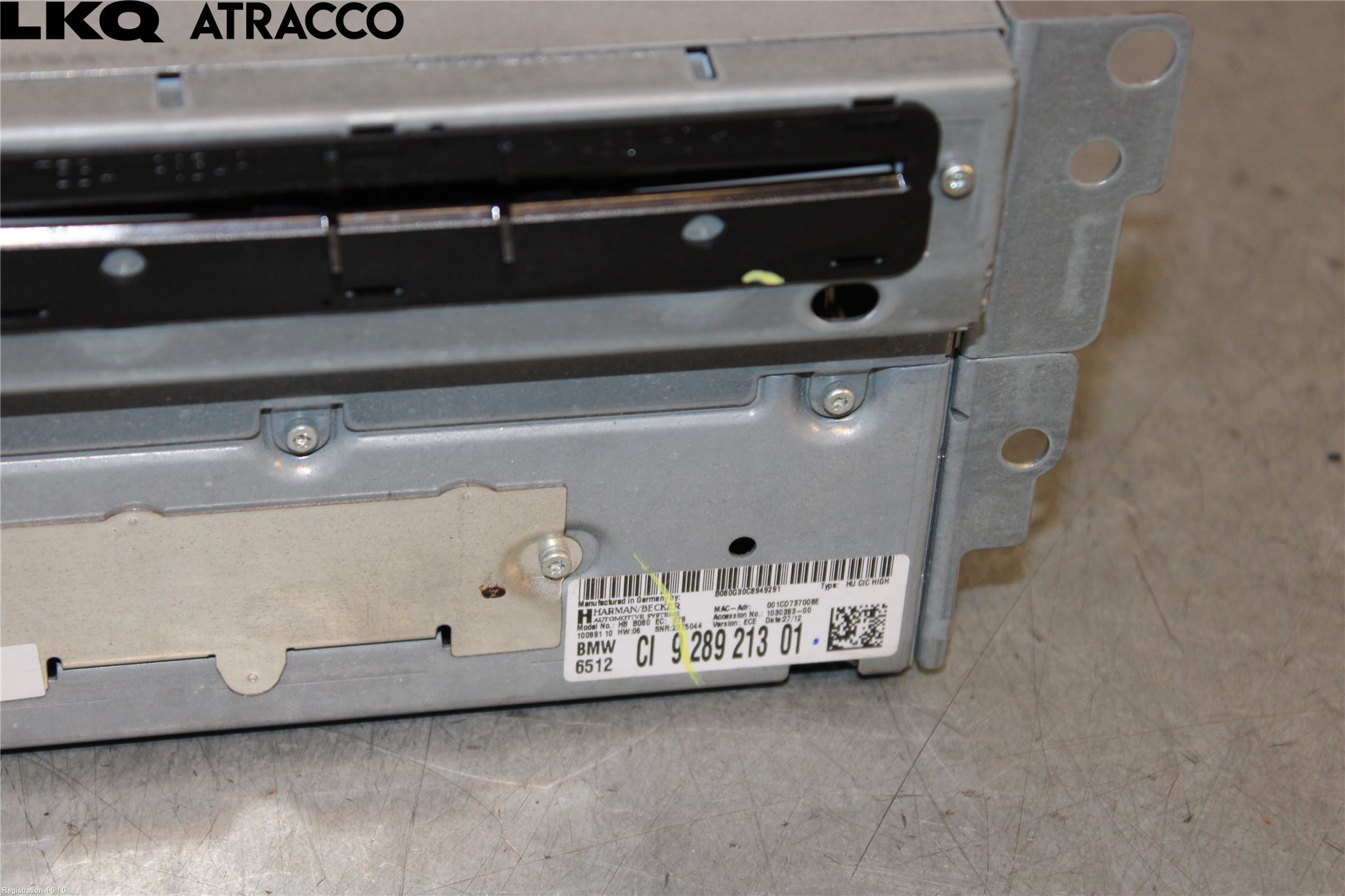 BMW 3 F30/F31/F80 12-19 Stereo Radio Med Cd