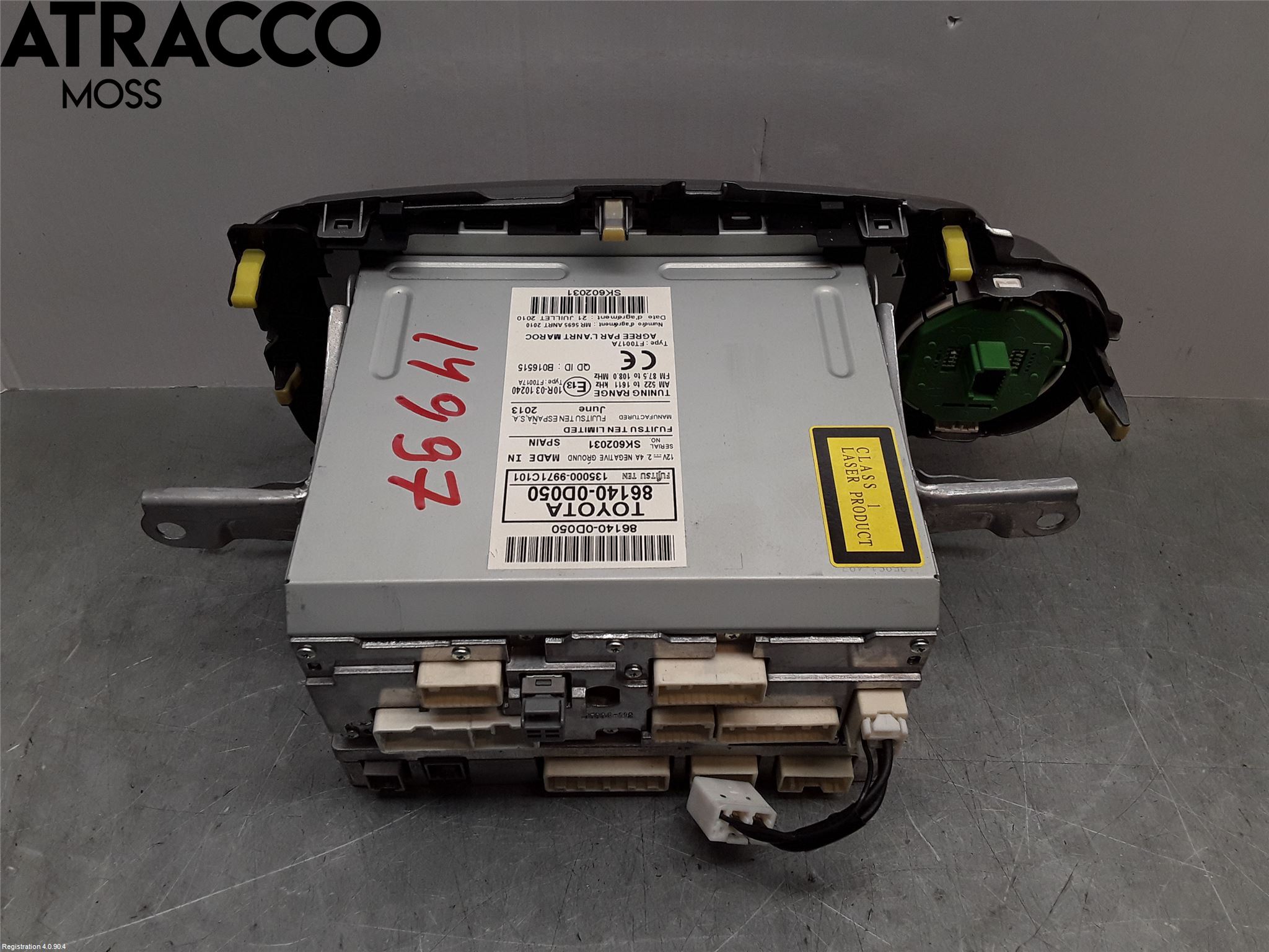 Toyota YARIS XP130 12-14 Stereo Radio