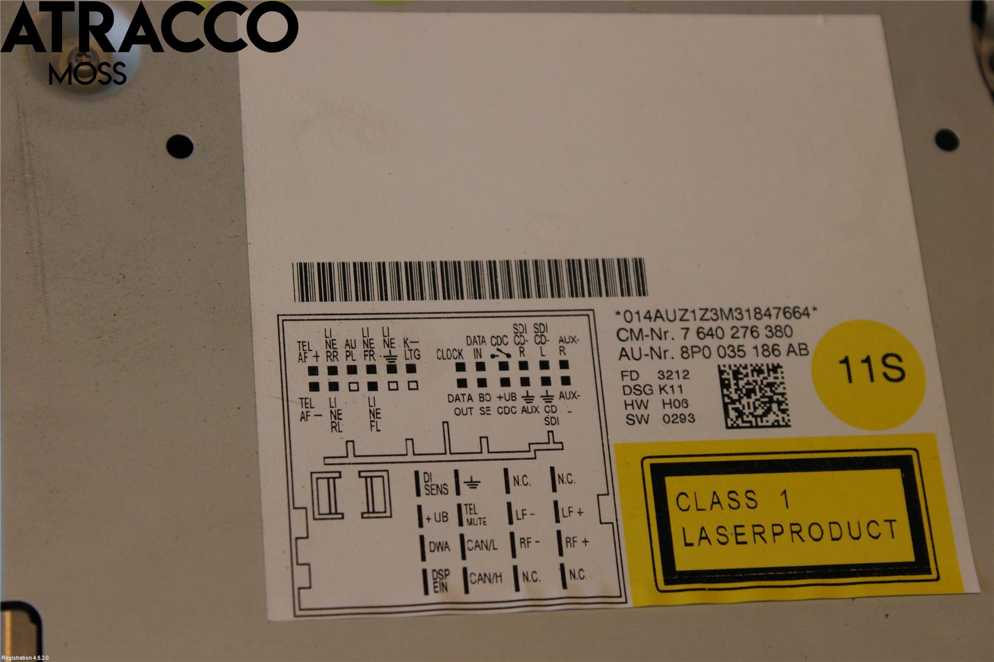 Audi A3/S3 05-13 Stereo Radio Med Cd