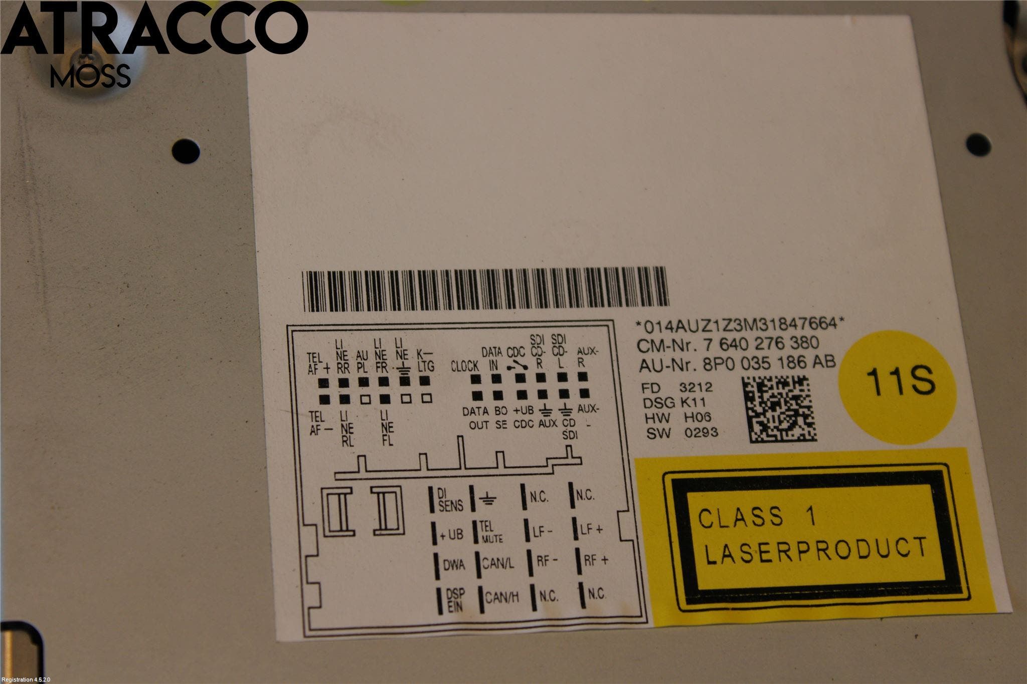 Audi A3/S3 05-13 Stereo Radio Med Cd