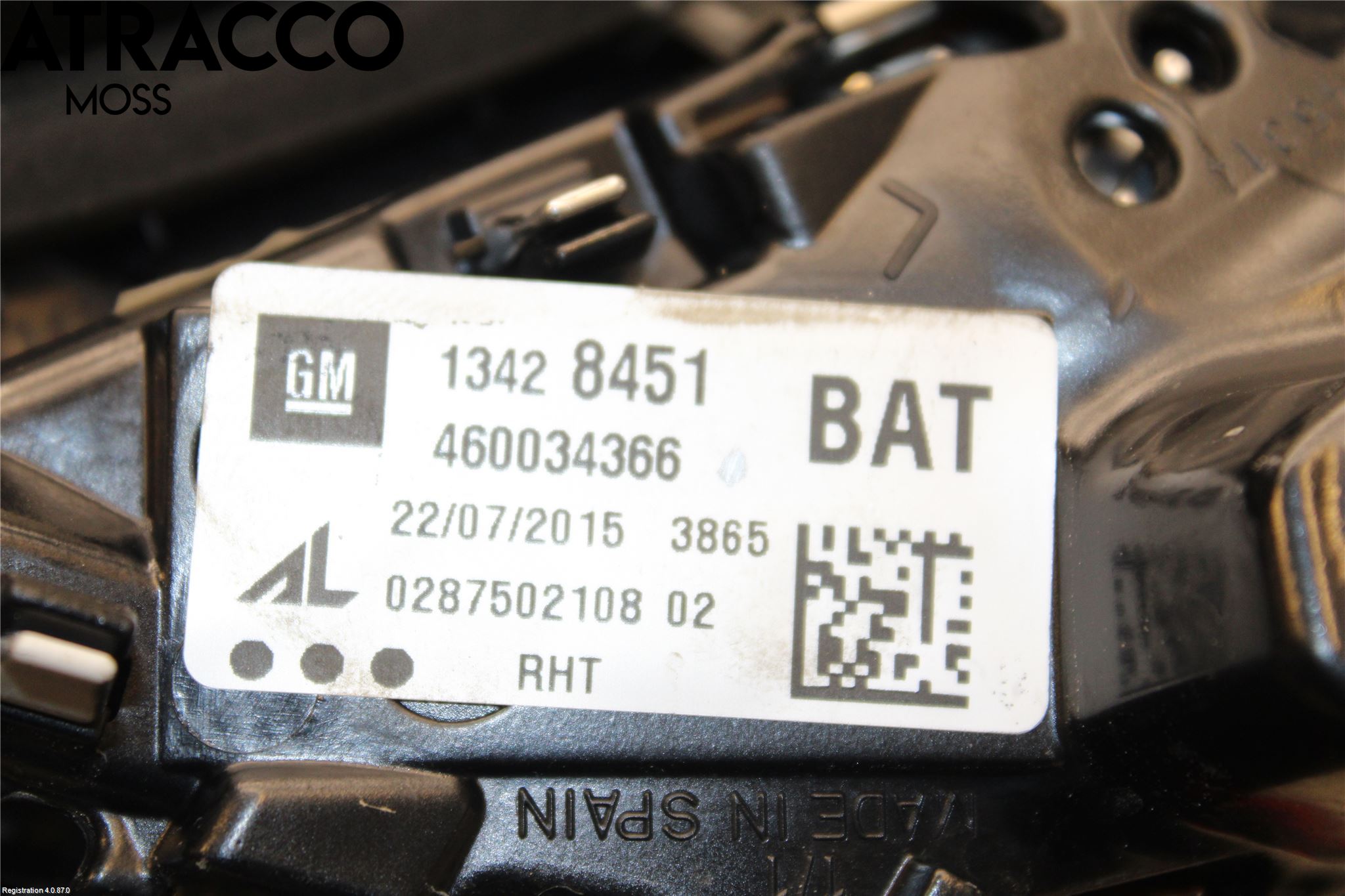 Opel CORSA E 15-19 Baklykt Venstre  På Luke(Indre