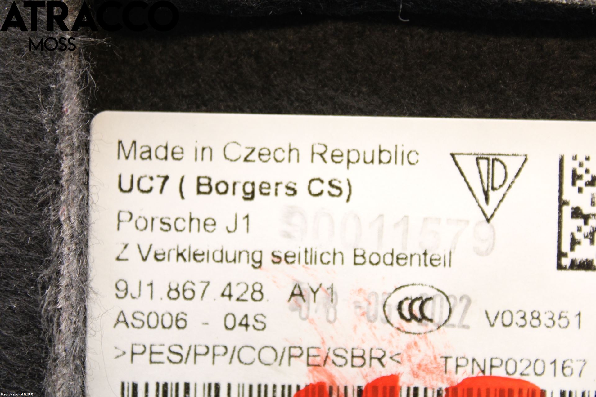 Porsche TAYCAN 20- Innr Oppbevaringsrom