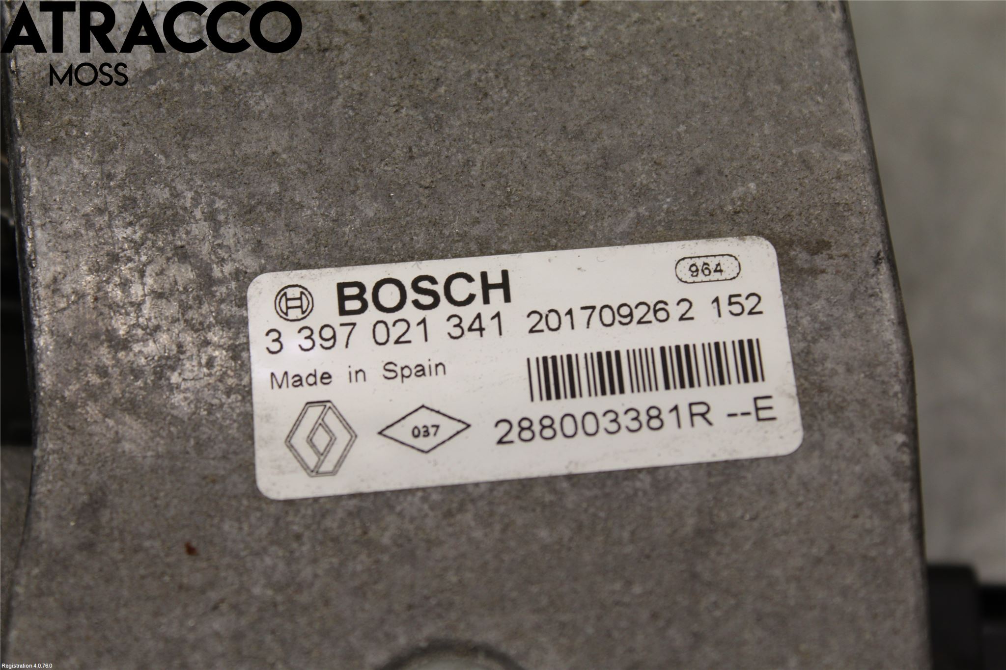 Renault ZOE/E-TECH 13- Viskermotor Frontrute