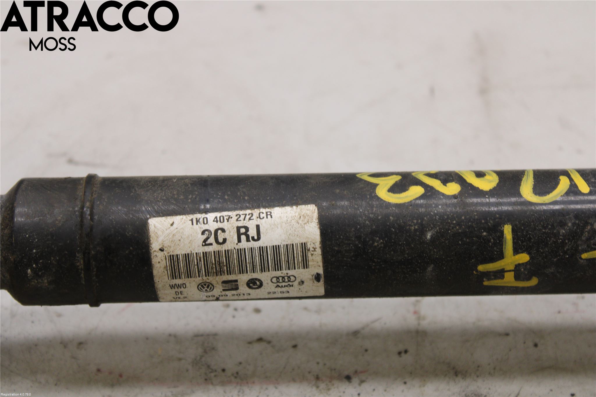 Volkswagen VW CADDY 11-15 Drivaksel Foran Kompl Høyre