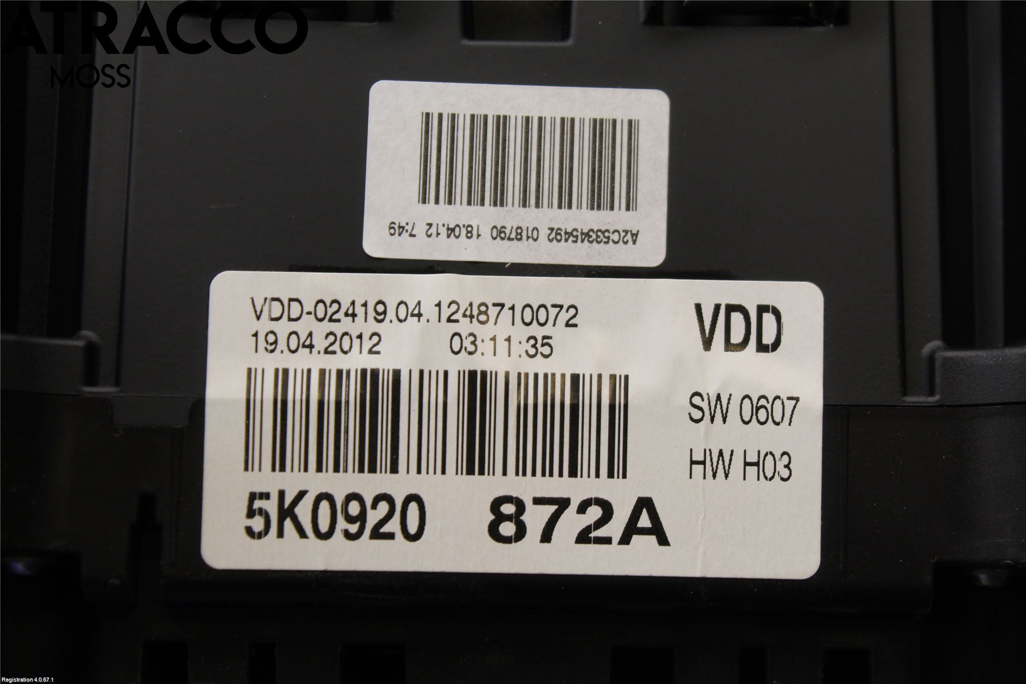 Volkswagen VW GOLF VI 09-13 Instr Kombinert