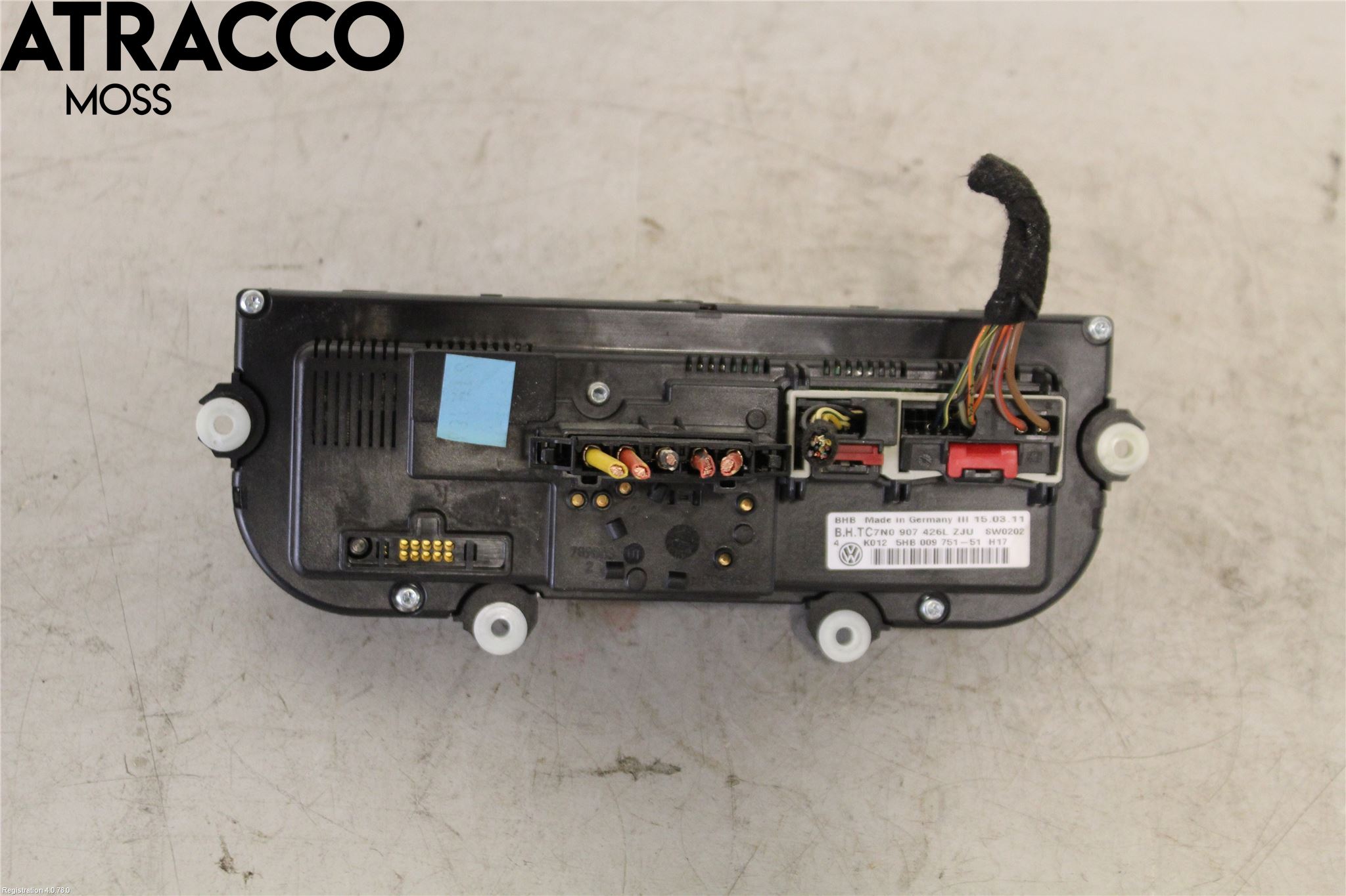 Volkswagen VW TOURAN 10-15 Varme Ac Betjening-Display