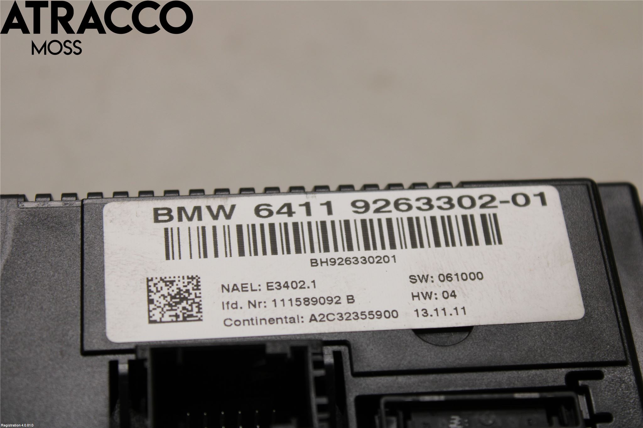 BMW 3 E90/91 SED/TOU 05-12 Varme Ac Betjening-Display