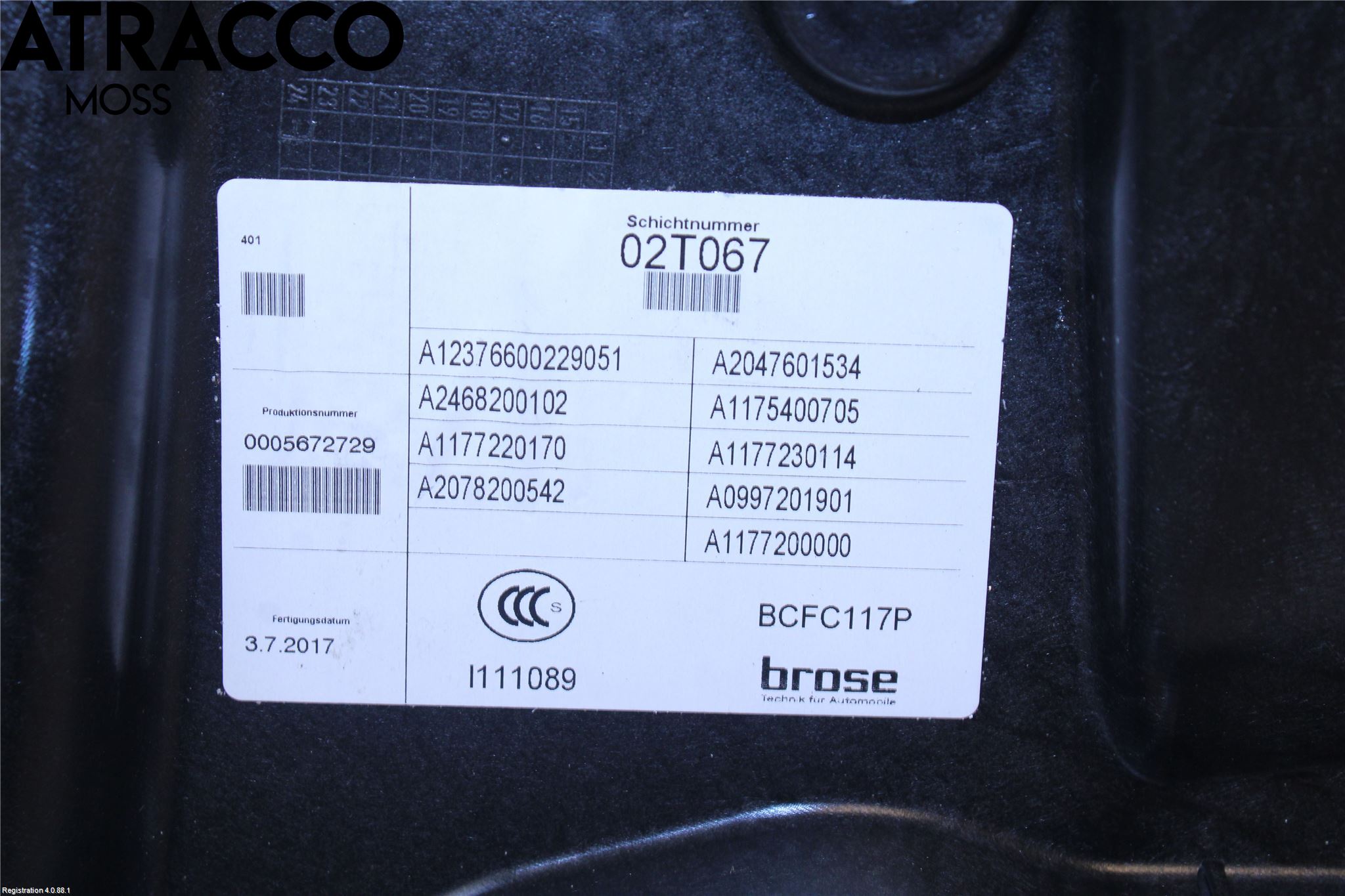 Mercedes-Benz MB CLA-KLASS (C117/X117) 13-19 Vindusheis El Komp