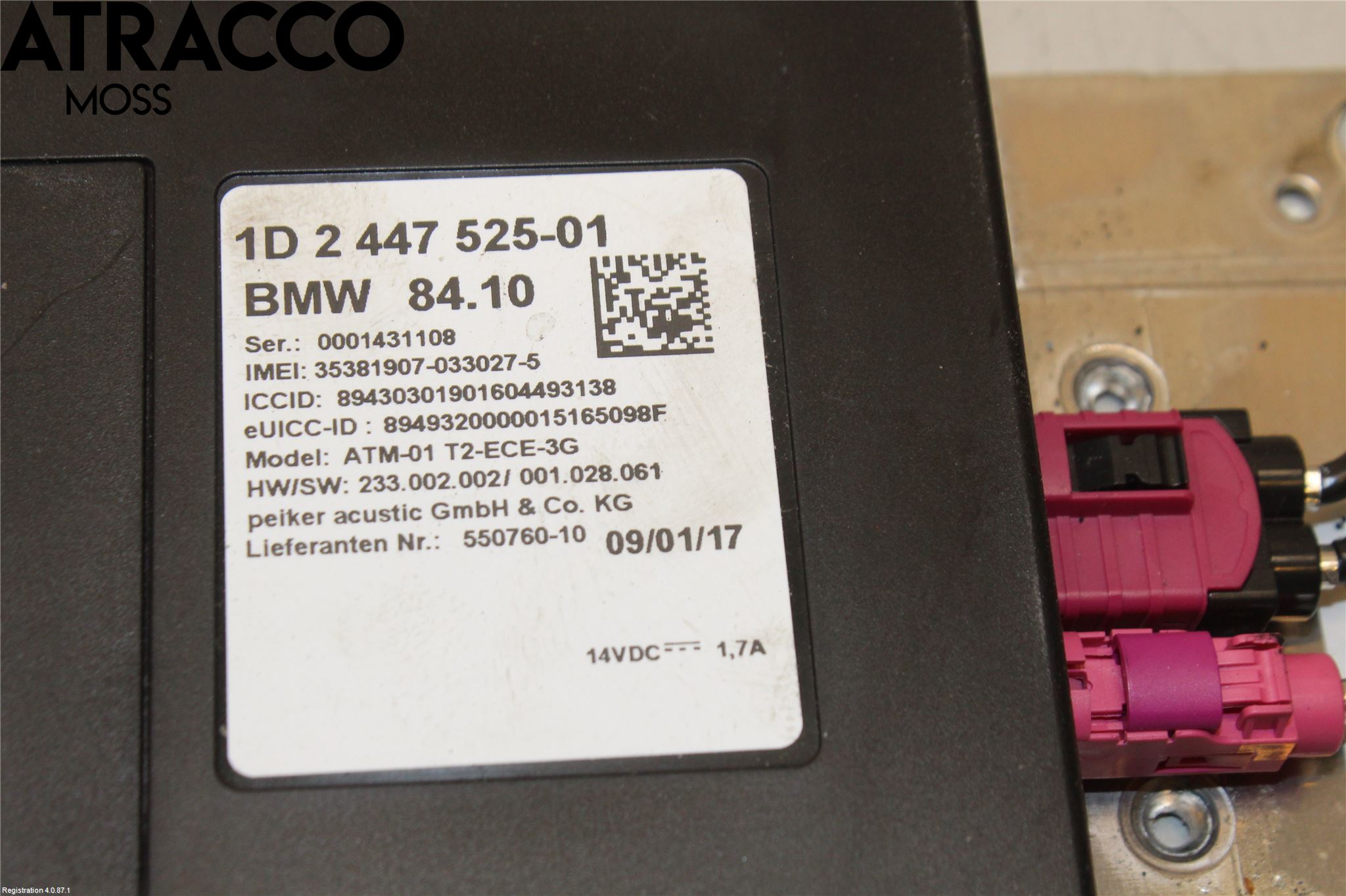 BMW 1 F20/F21 11-19 Styreenhet Øvrig