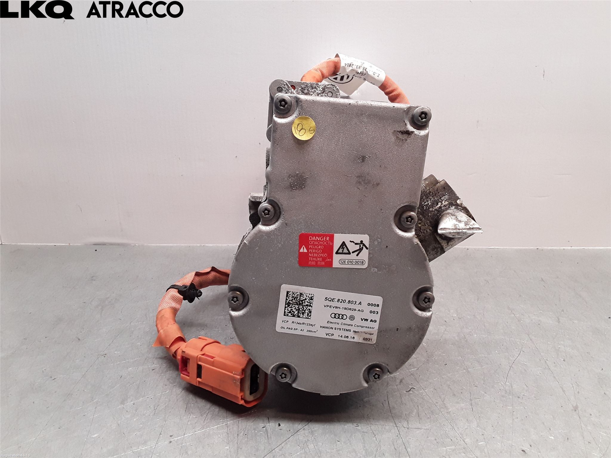 Volkswagen VW GOLF / E-GOLF VII 13-20 Varme Ac Kompressor