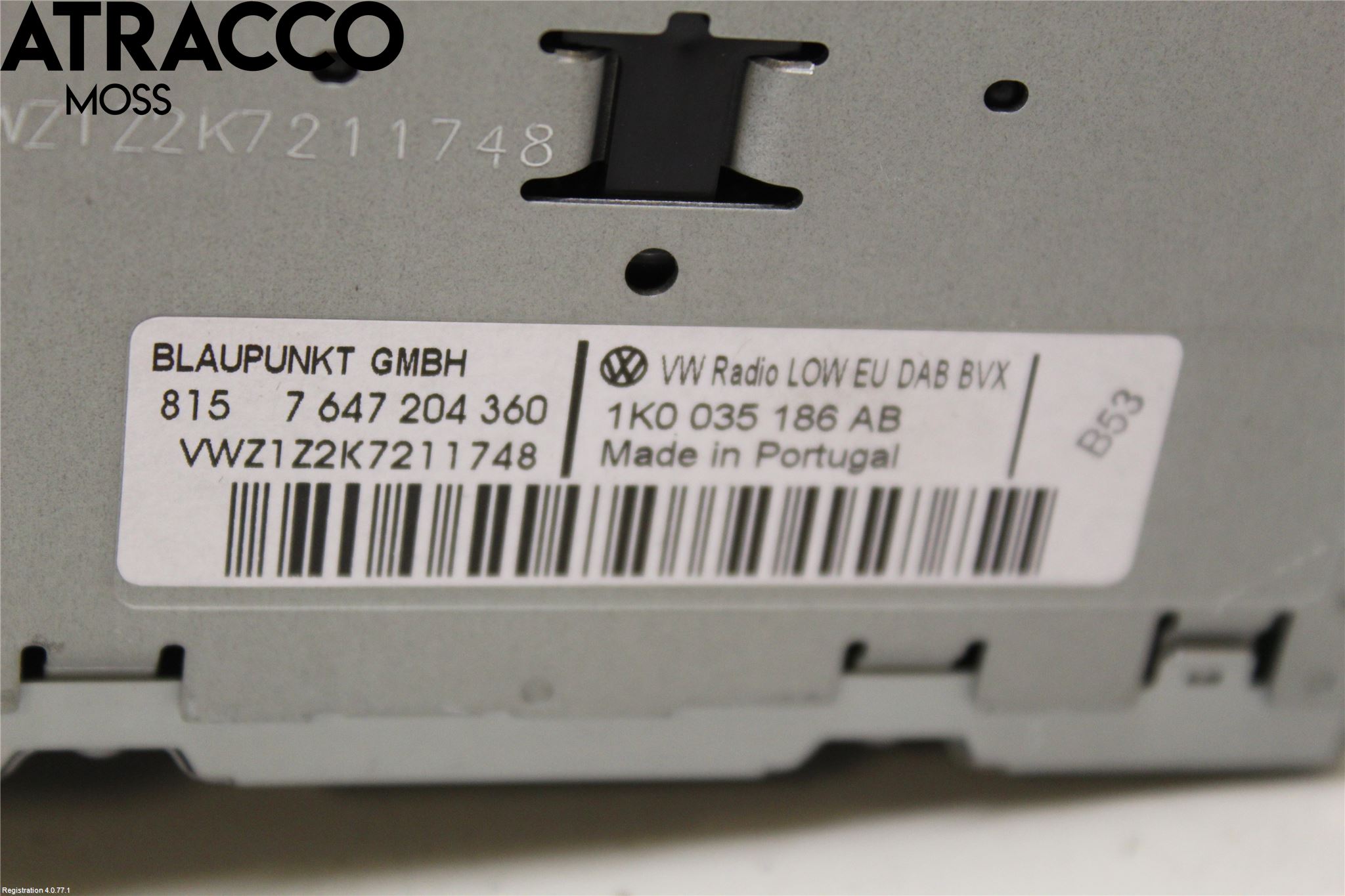 Volkswagen VW TOURAN 10-15 Stereo Radio Med Cd