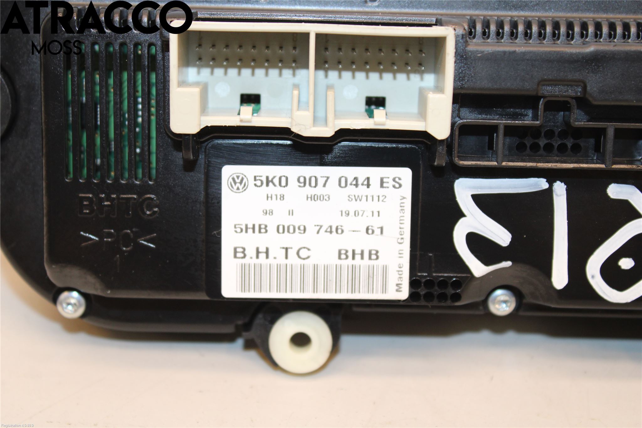 Volkswagen VW GOLF VI 09-13 Varme Ac Betjening-Display