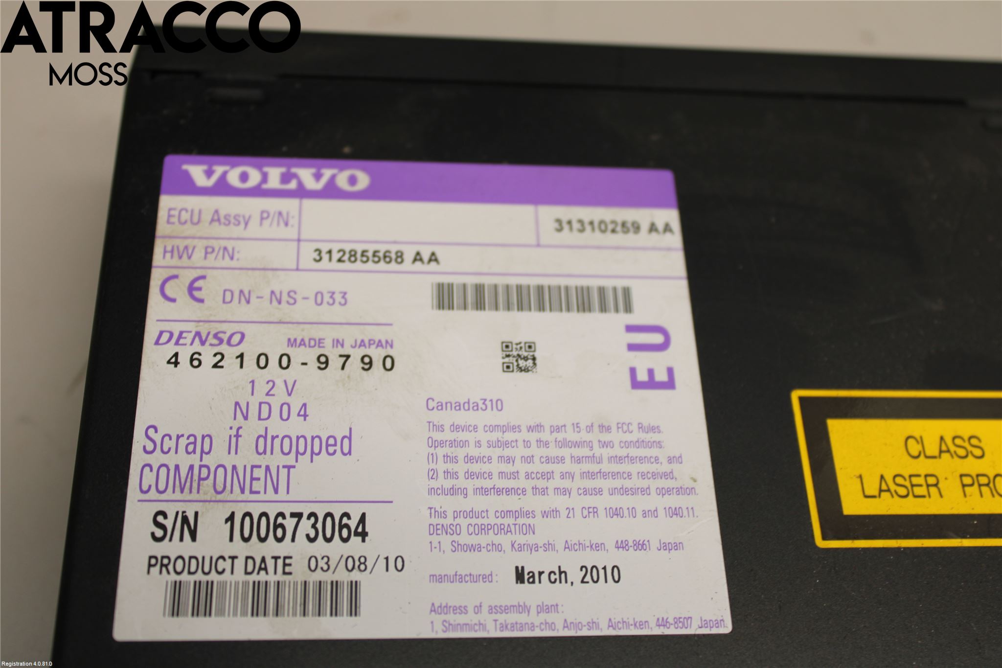 Volvo V70 08-13 Stereo Dvd Spiller