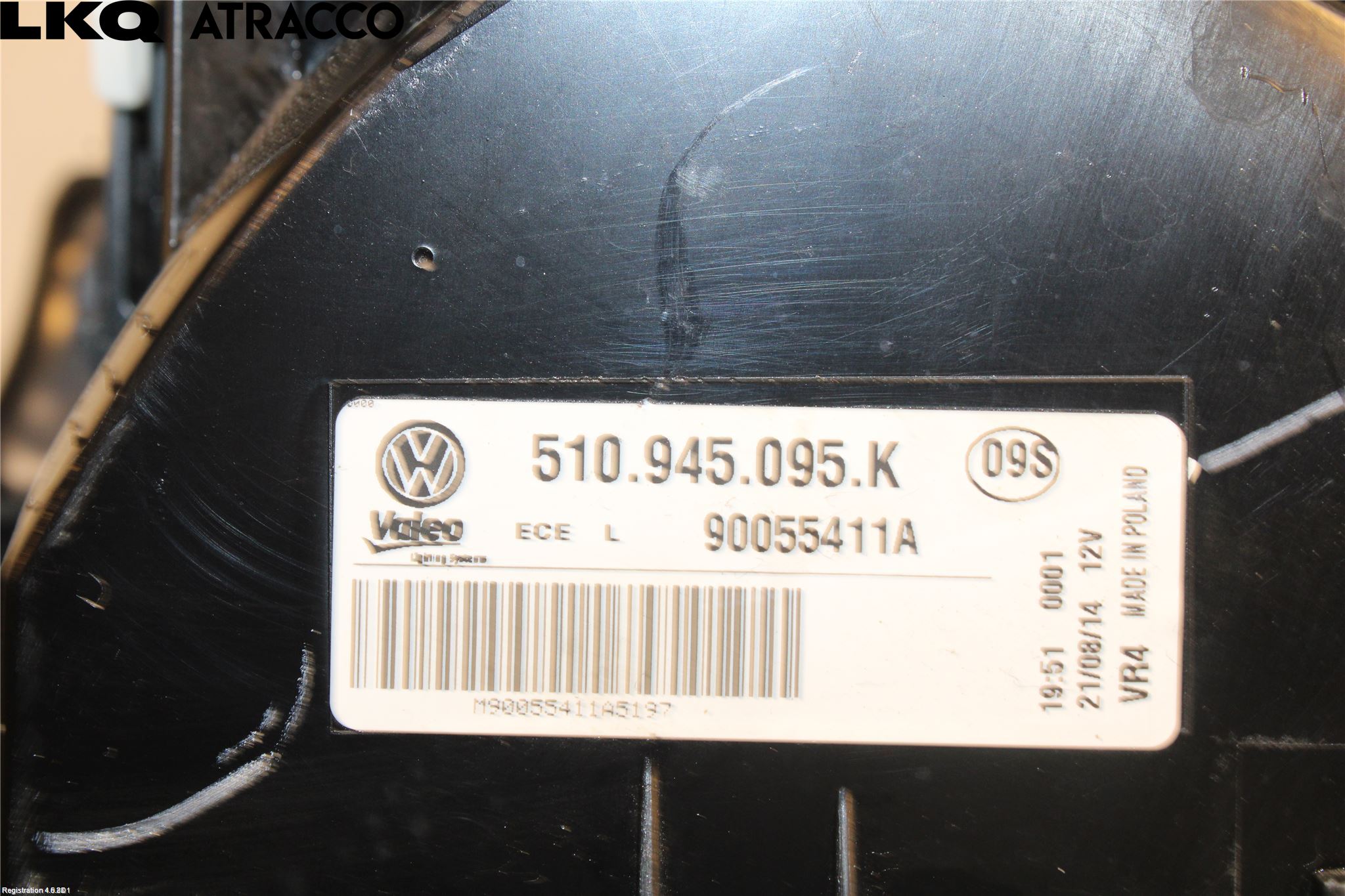 Volkswagen VW GOLF SPORTSVAN 15-20 Baklykt Venstre