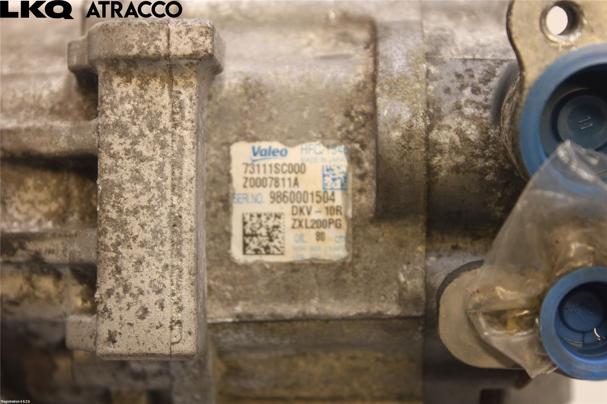 Subaru IMPREZA III 08-11 Varme Ac Kompressor