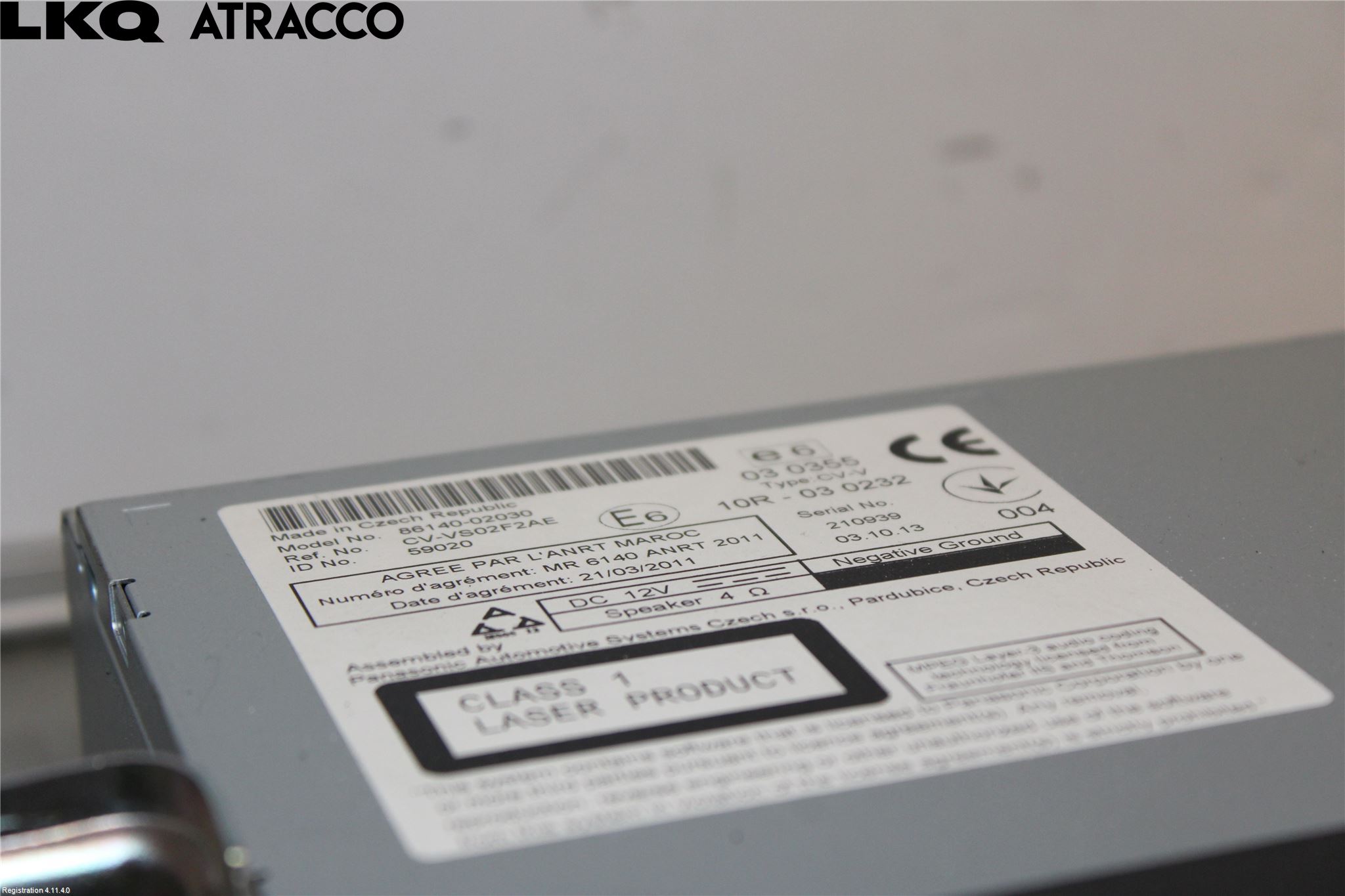 Toyota AURIS 13-19 Stereo Radio Med Cd