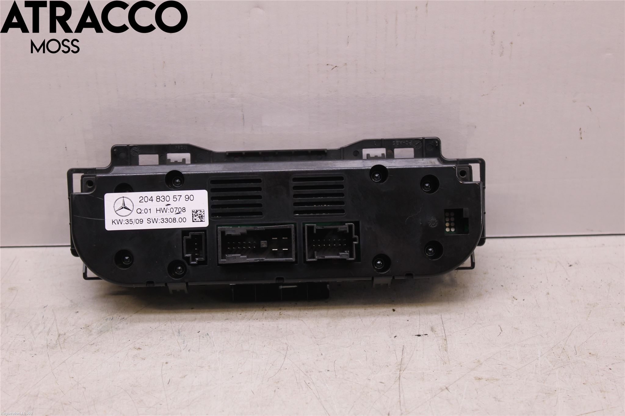 Mercedes-Benz MB C-KLASS (W204) 07-15 Varme Ac Betjening-Display