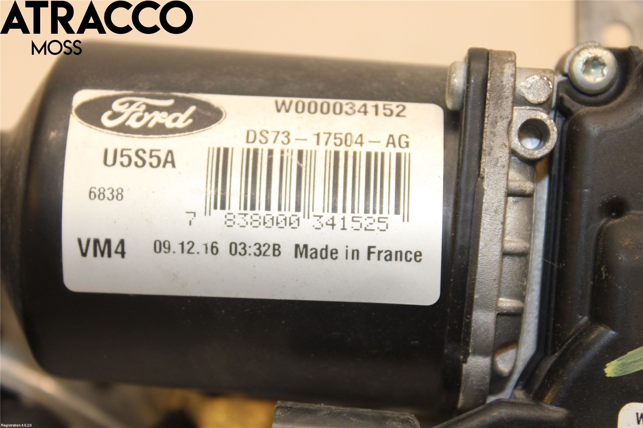 Ford MONDEO 15-22 Viskermotor Frontrute