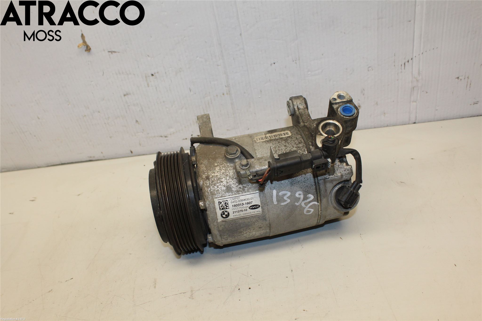 BMW 5 F10/F11/F18 09-17 Varme Ac Kompressor