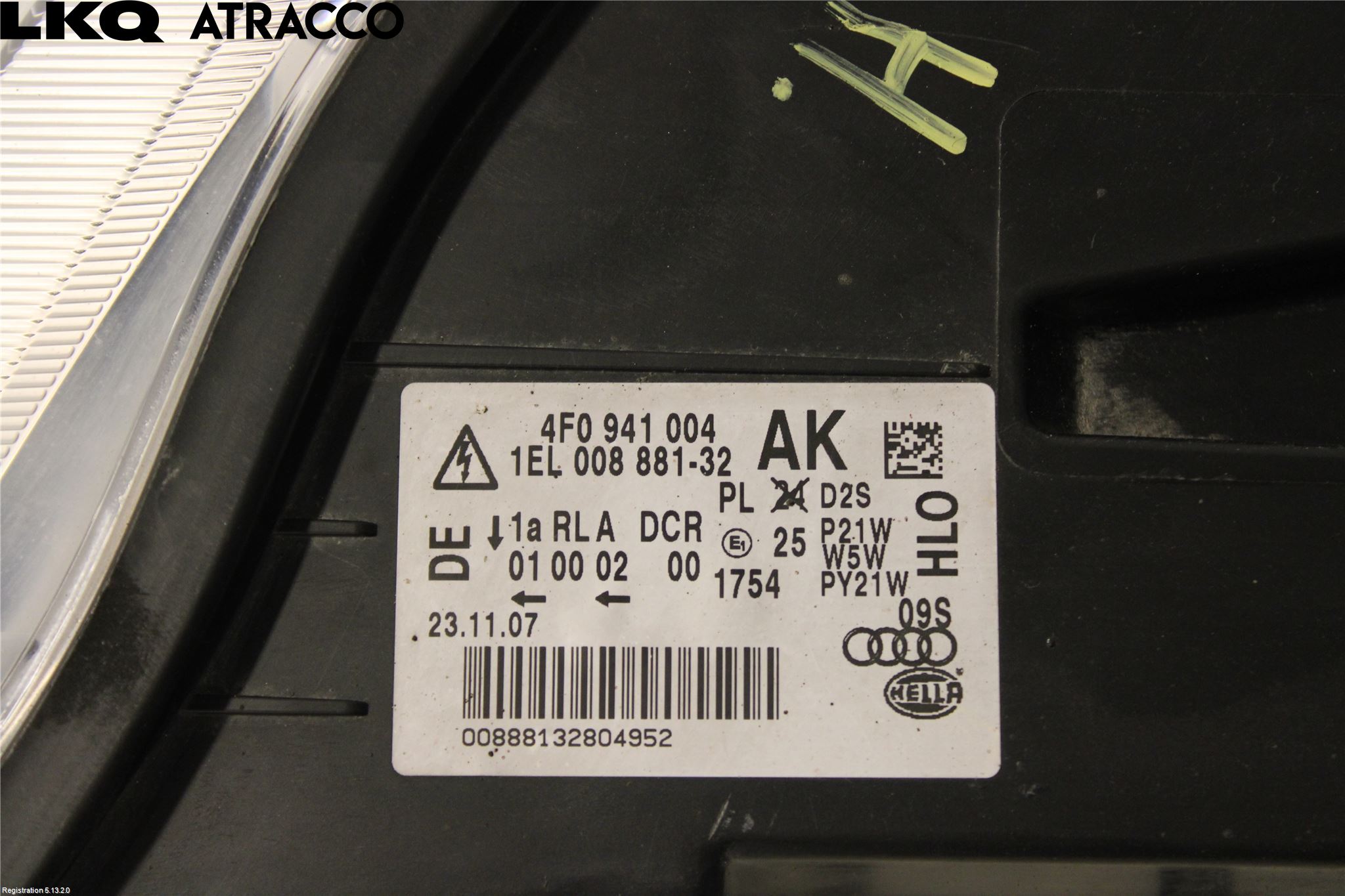 Audi A6/S6     05-11 Frontlykt Høyre