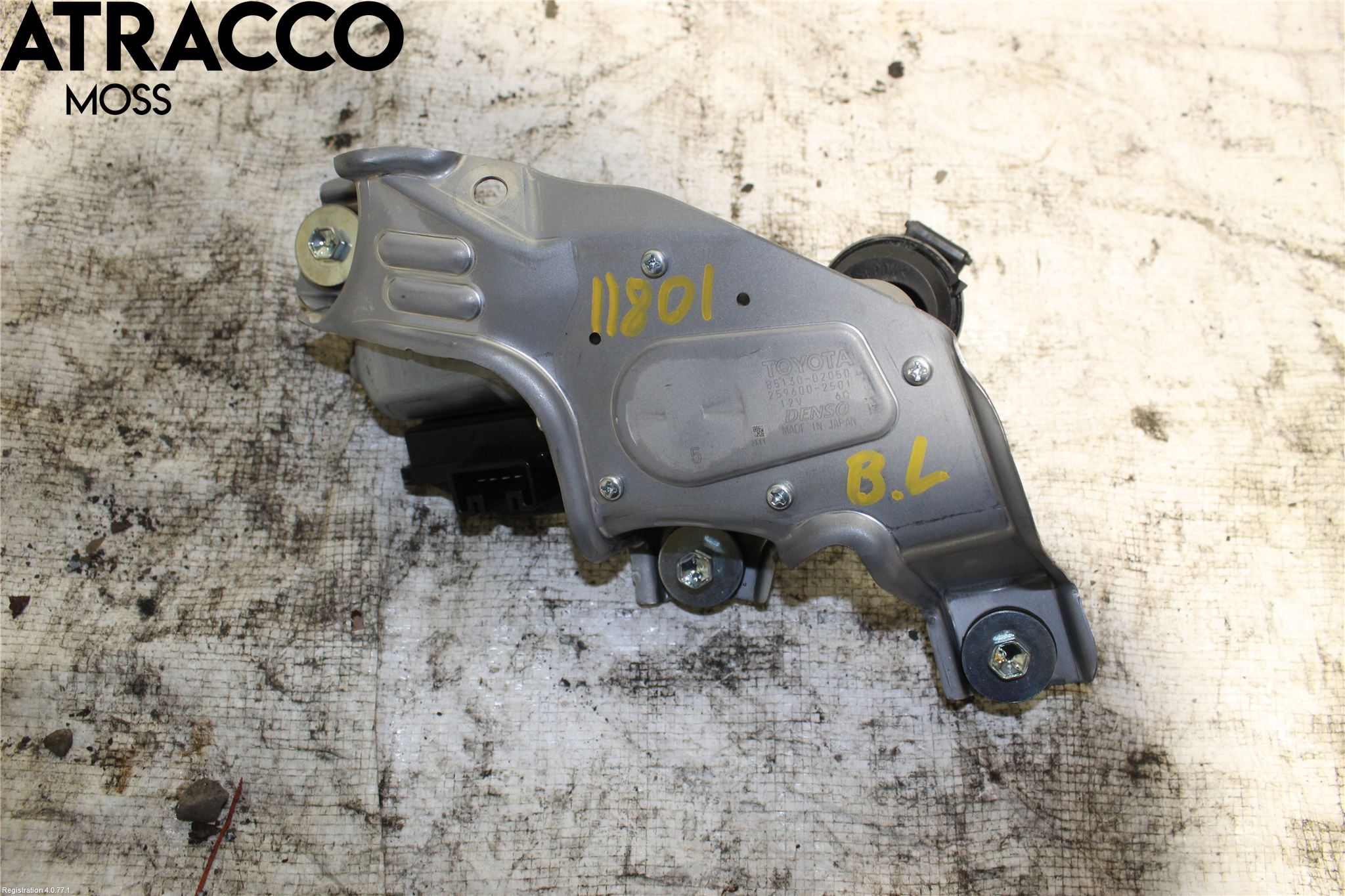 Toyota AURIS 13-19 Viskermotor Bakluke