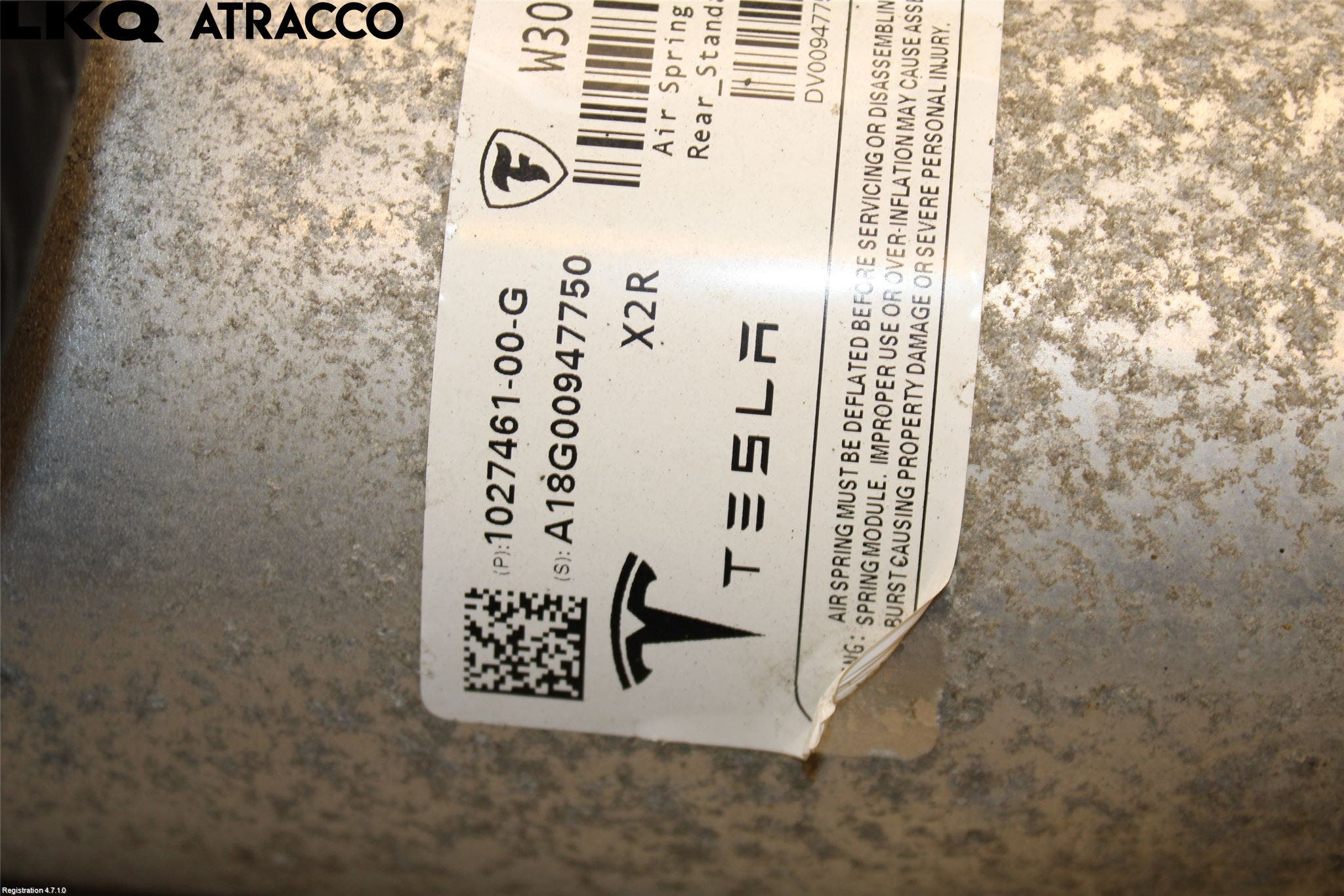 Tesla MODEL X 16- Fjærbein Bak Venstre