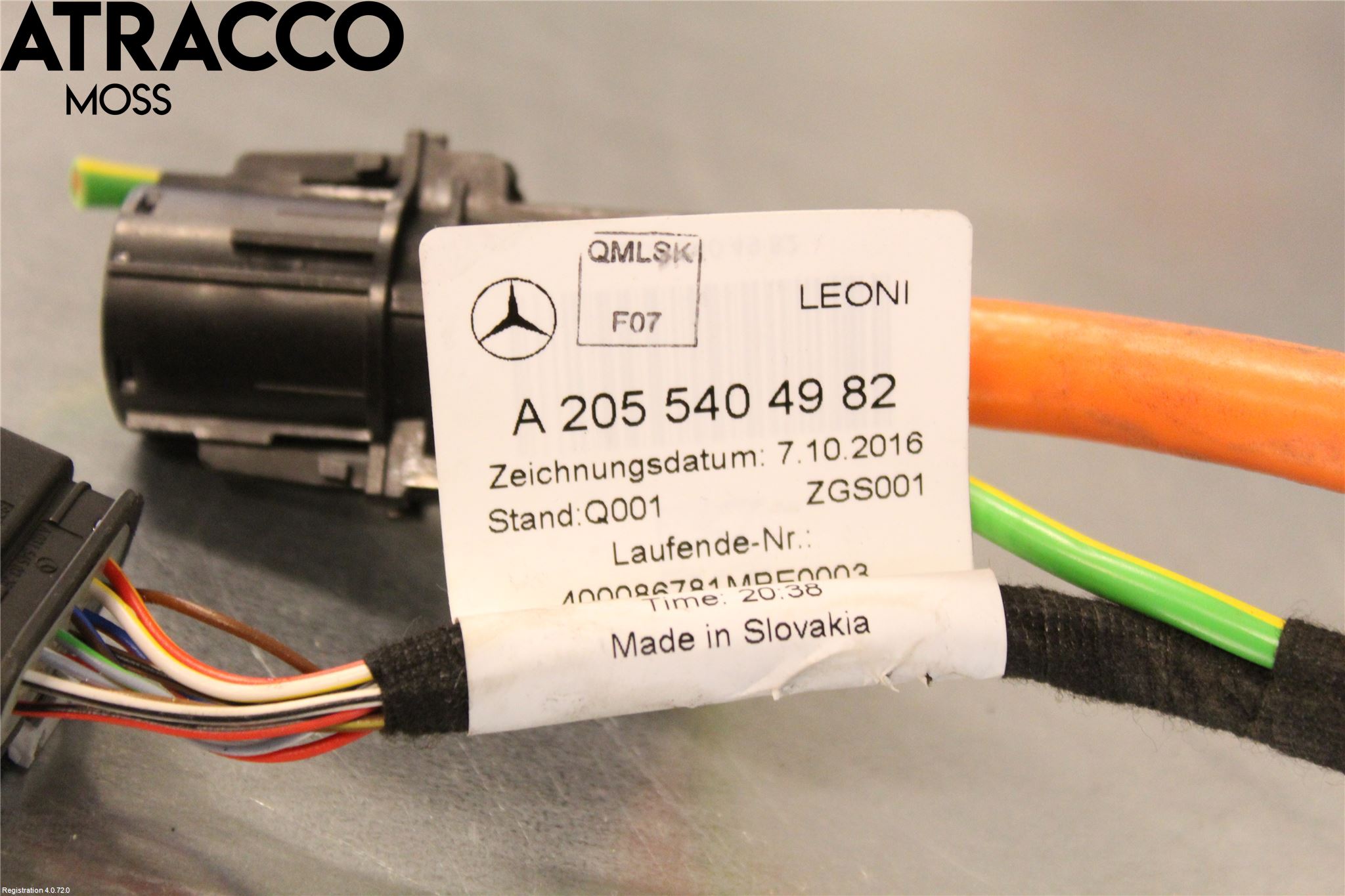 Mercedes-Benz MB C-KLASS (W205) 14-21 Kabelhärva Högspänning