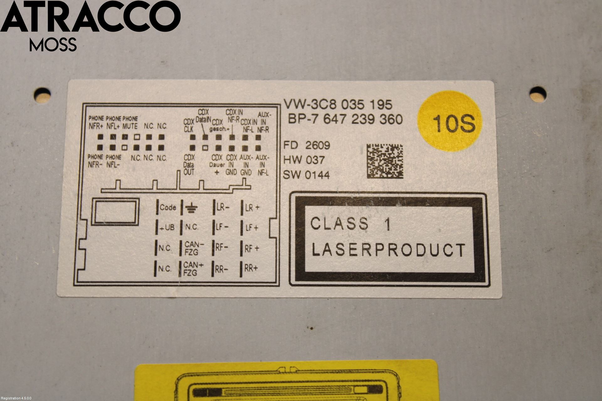 Volkswagen VW TIGUAN 07-16 Stereo Radio Med Cd