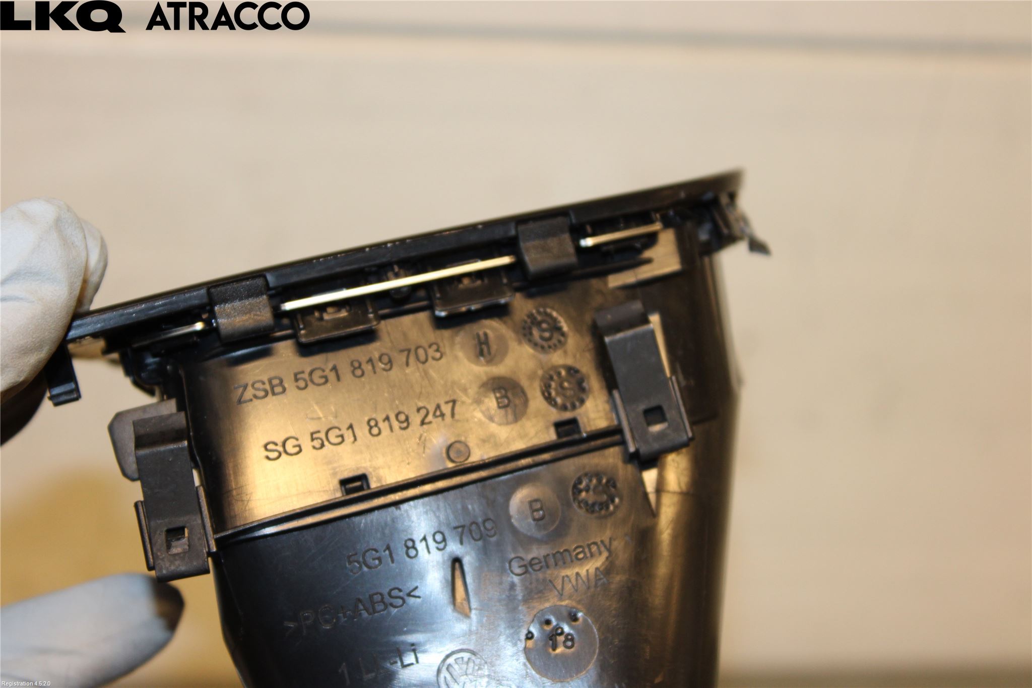 Volkswagen VW GOLF / E-GOLF VII 13-20 Bryter Luft Sirkulasjon